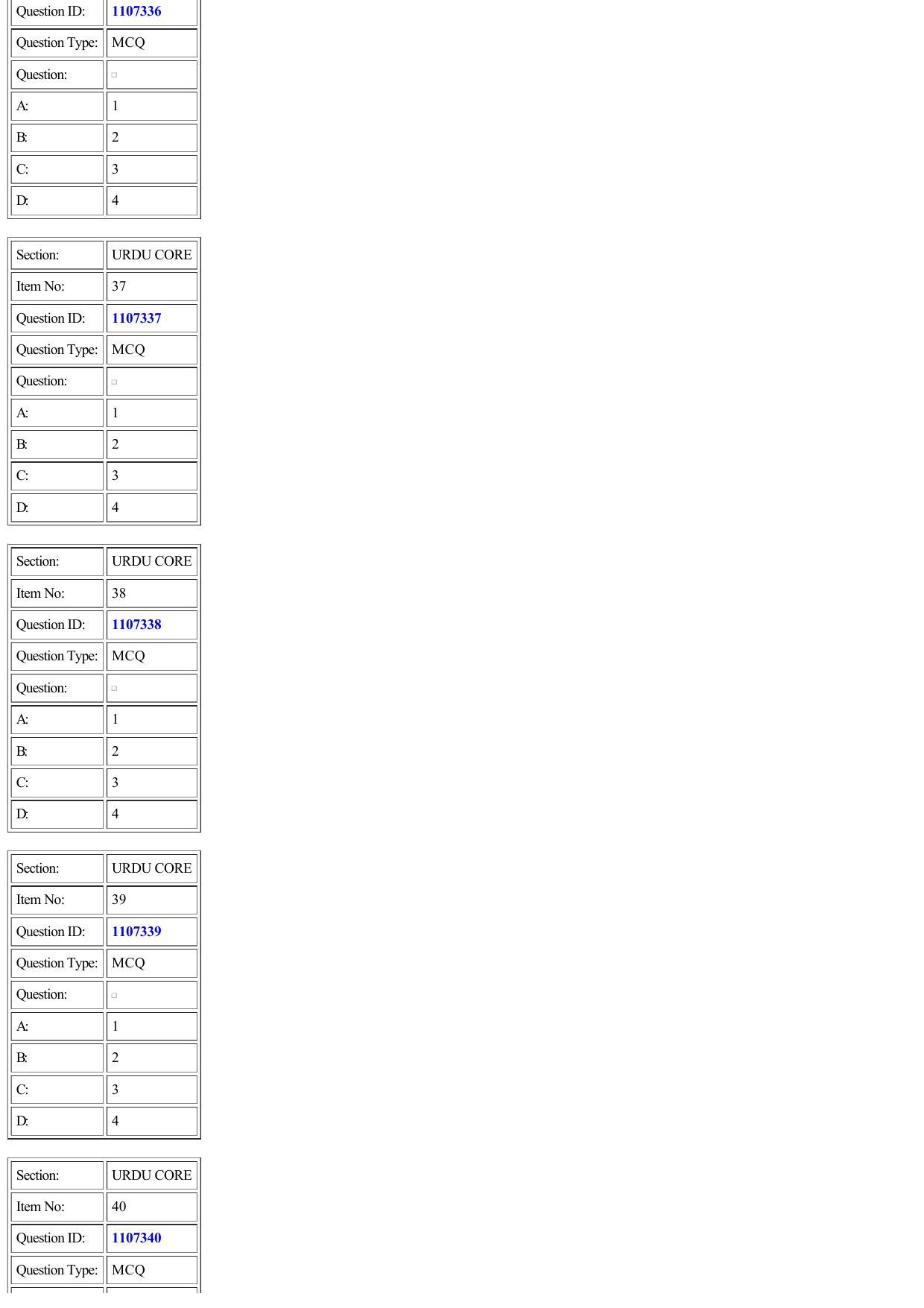 CUET 2022 Question Paper of Urdu - Page 10