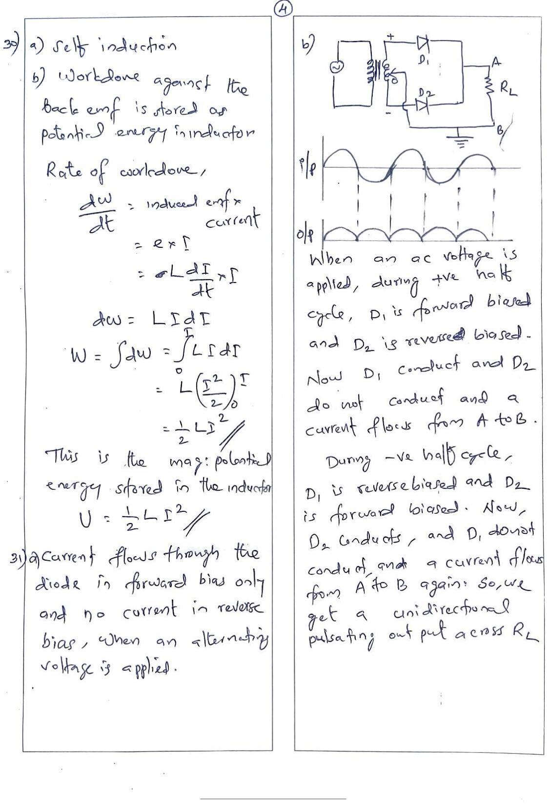 Kerala Plus Two 2022 Physics Model Exam Answer Key - Page 4