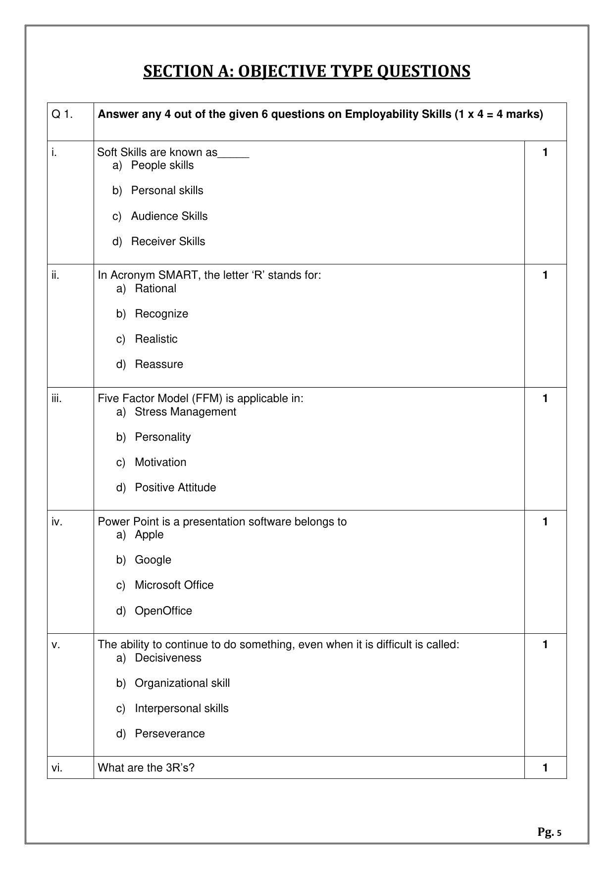 CBSE Class 12 (Skill Education) Horticulture 2024 Sample Paper - Page 5