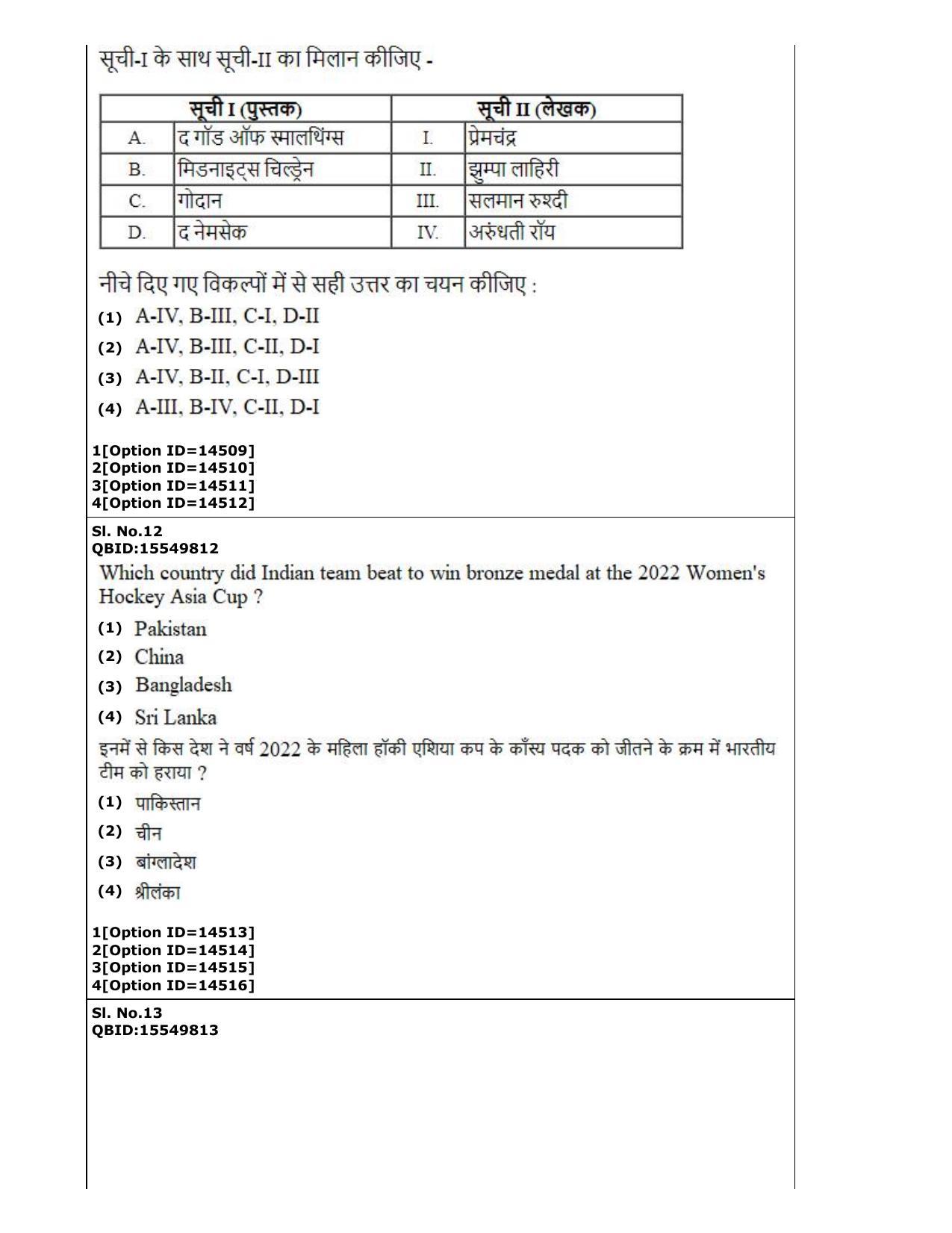 CUET (PG) 2022: PGQP-33 Horticulture (05-09-2022) Question Paper - Page 7