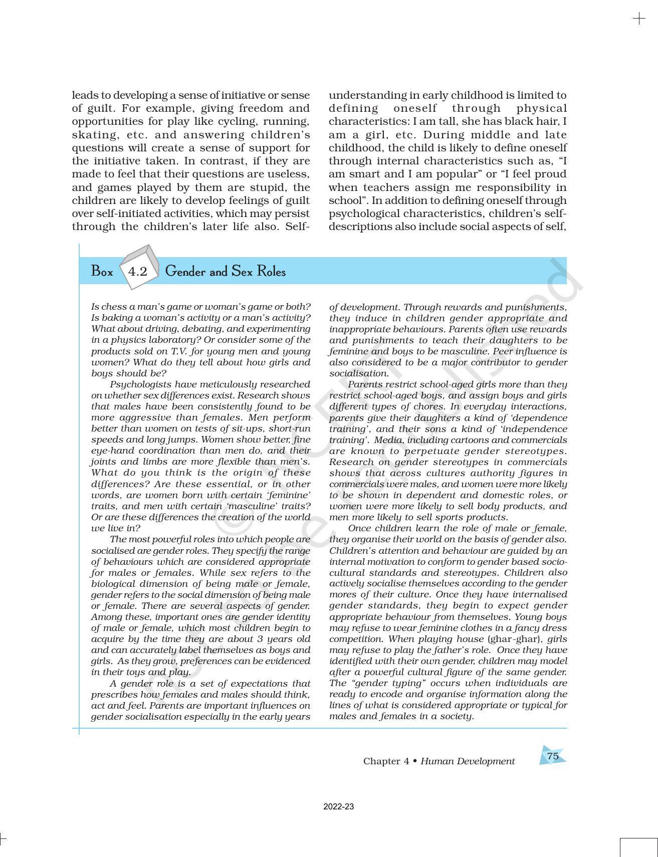 NCERT Book for Class 11 Psychology Chapter 4 Human Development - Page 12
