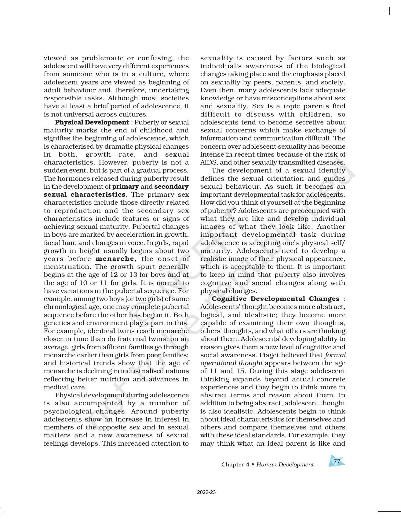 NCERT Book for Class 11 Psychology Chapter 4 Human Development - Page 14