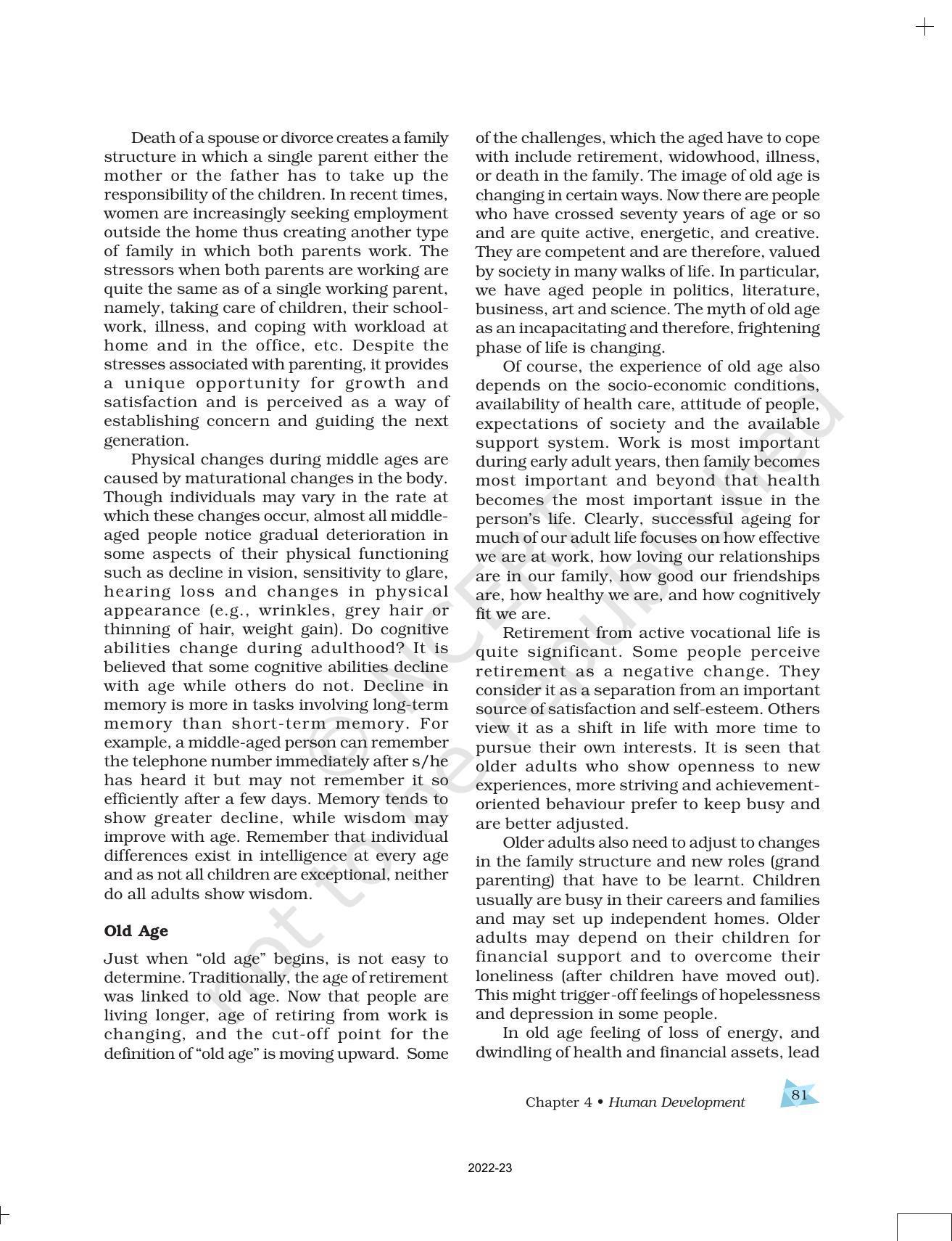 NCERT Book for Class 11 Psychology Chapter 4 Human Development - Page 18