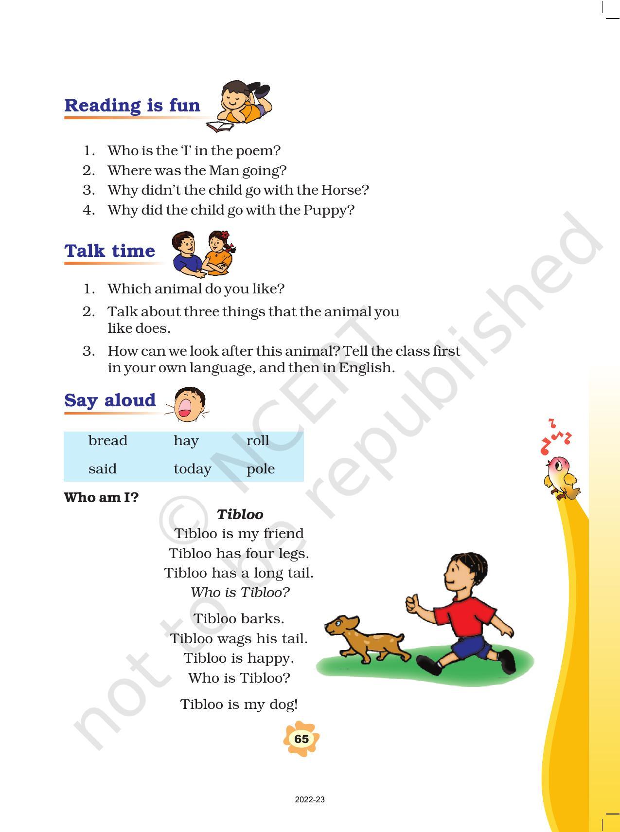 NCERT Book for Class 3 English: Unit VII.1-Puppy and I - Page 2