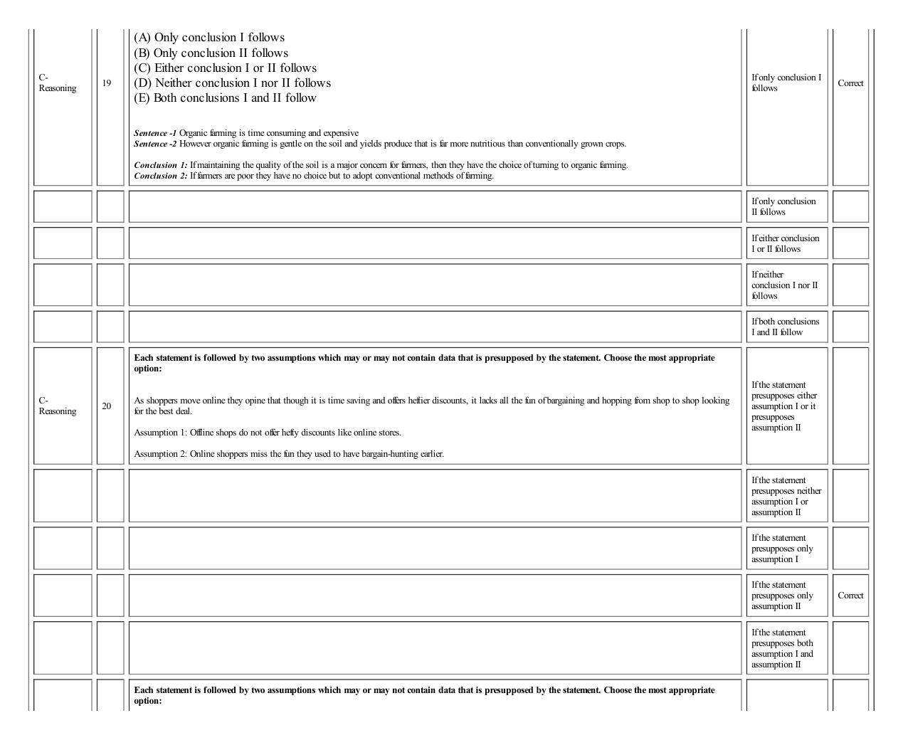 MICAT Sample Questions 3 - Page 19