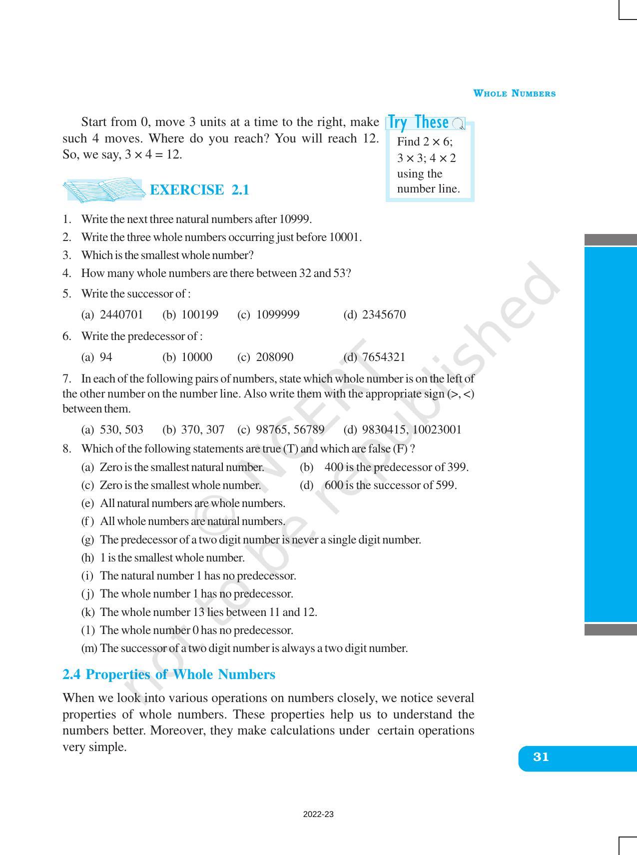 NCERT Book for Class 6 Maths: Chapter 2-Whole Numbers - Page 4