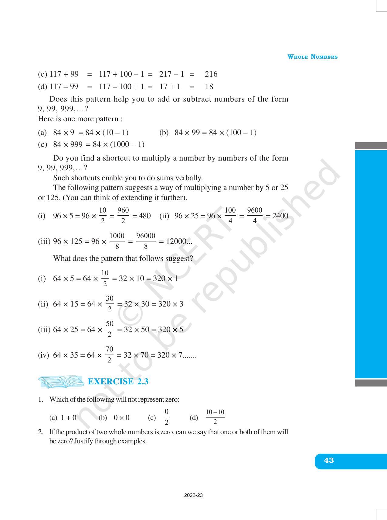 NCERT Book for Class 6 Maths: Chapter 2-Whole Numbers - Page 16