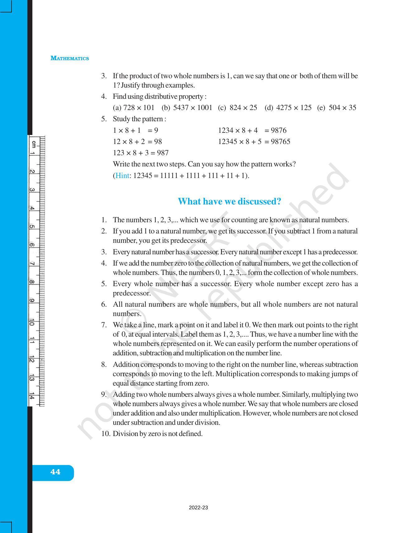 NCERT Book for Class 6 Maths: Chapter 2-Whole Numbers - Page 17