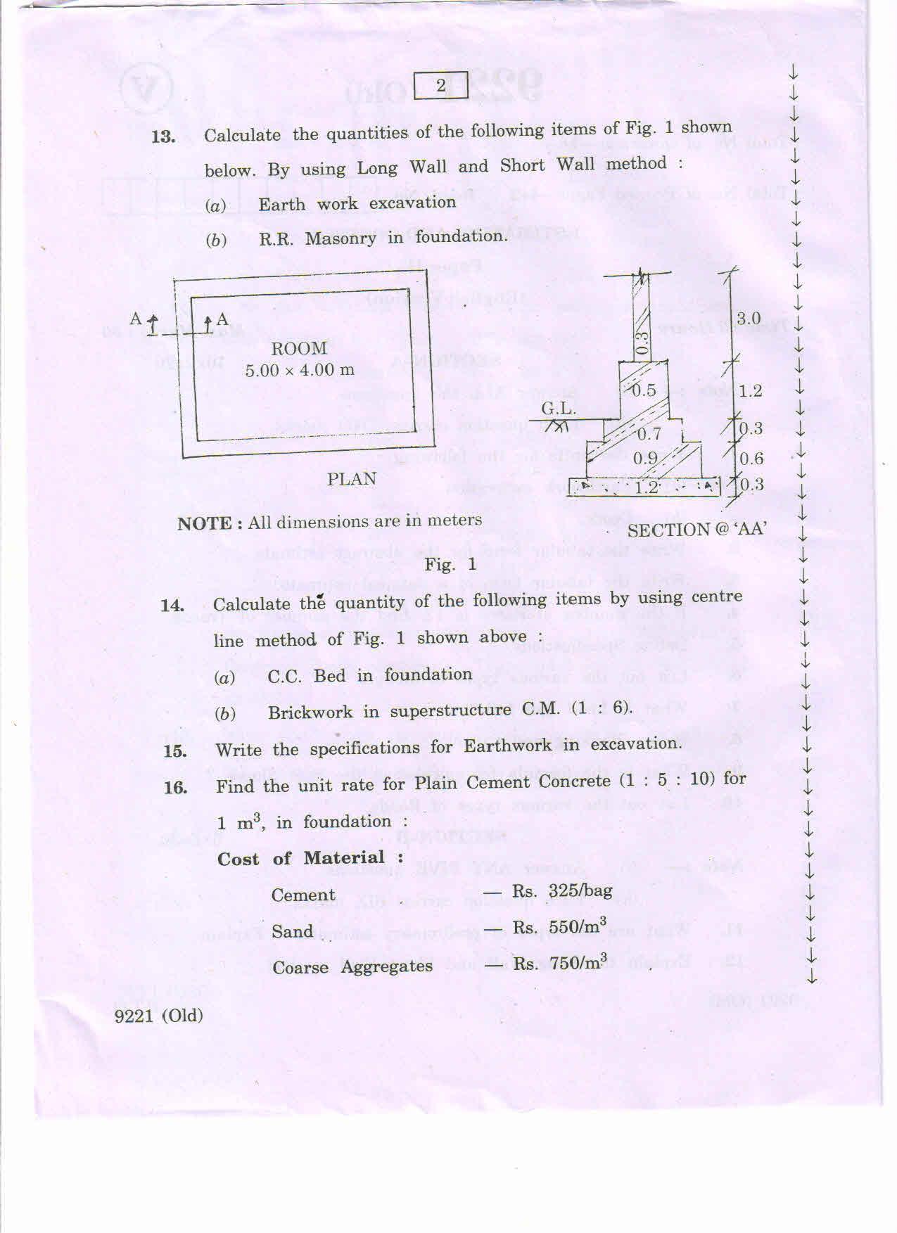 AP Inter 2nd Year Vocational Question Paper March - 2020 - Estimating Costing-II(old) - Page 2