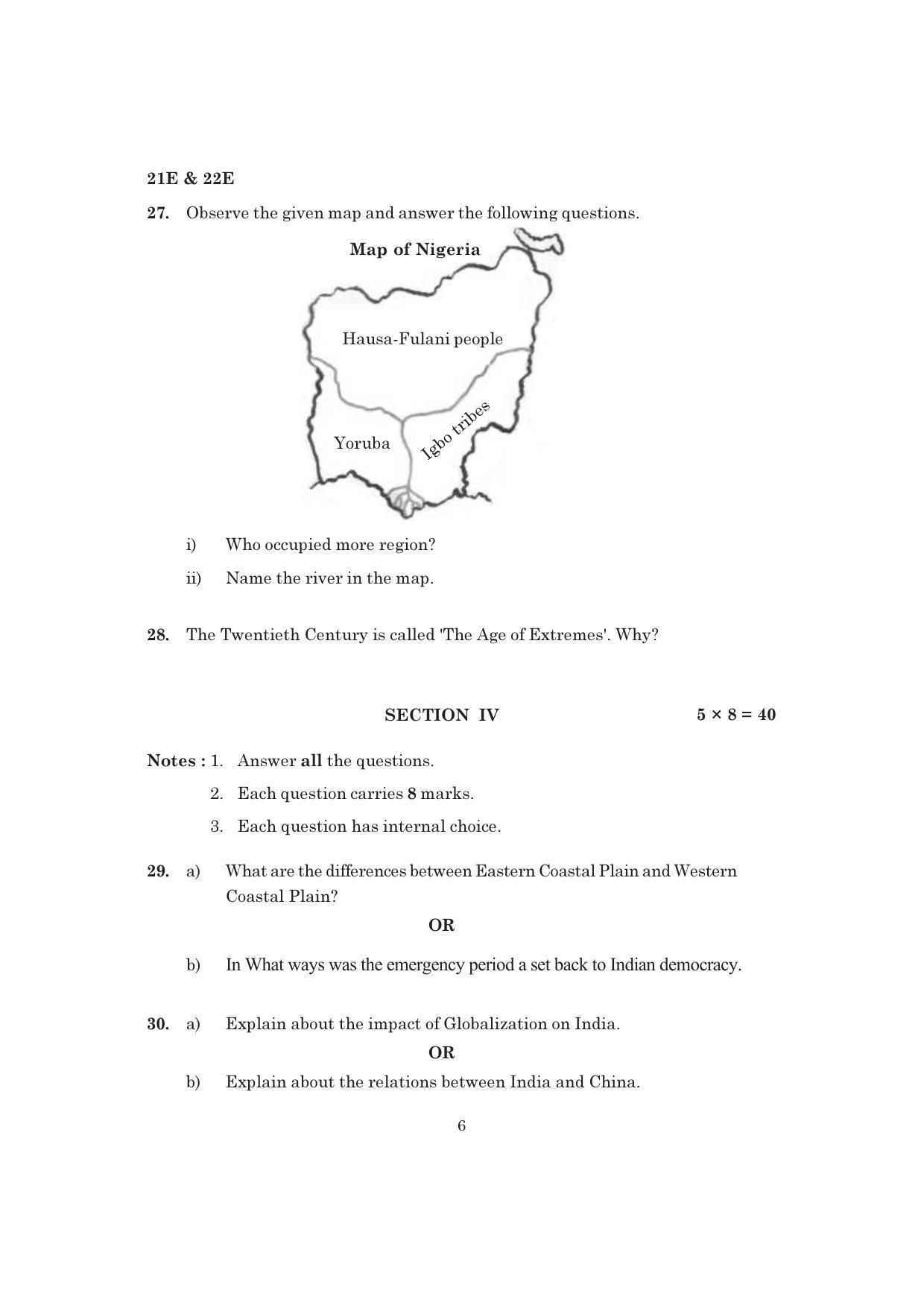 AP Board 10th SOCIAL PAPER - I & II (ENGLISH - MEDIUM) Model Paper 2023 - Page 6