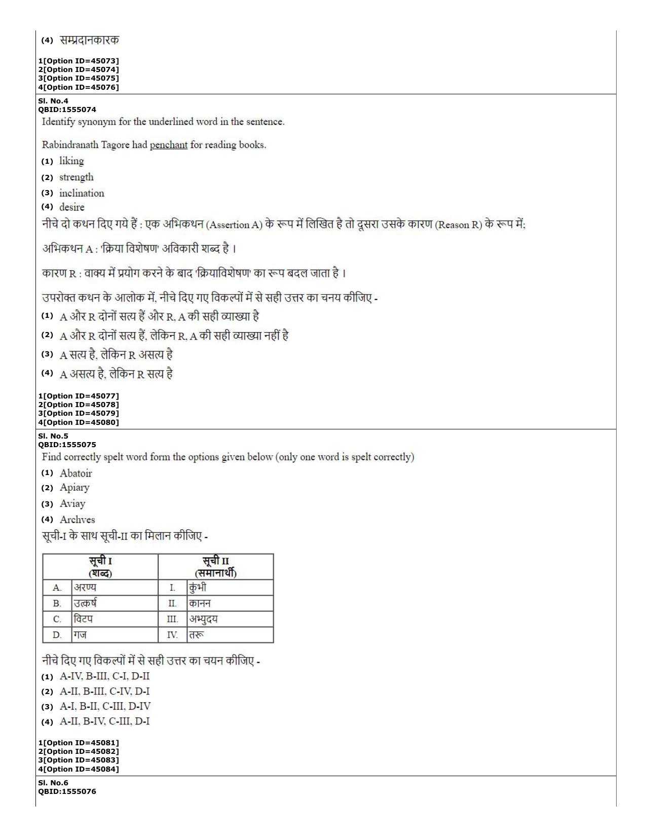 CUET (PG) 2022: PGQP-78 Krishna Yajurveda  (11-09-2022) Question Paper - Page 2