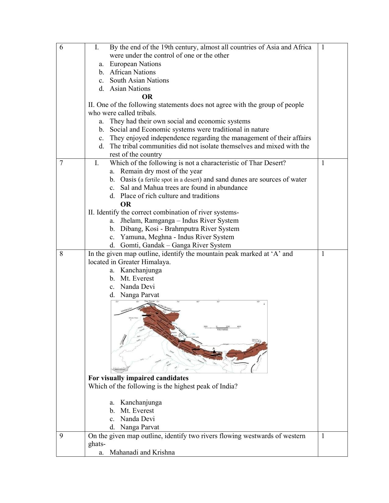 NIOS Class 10 Social Science (213) Sample Paper - Page 3
