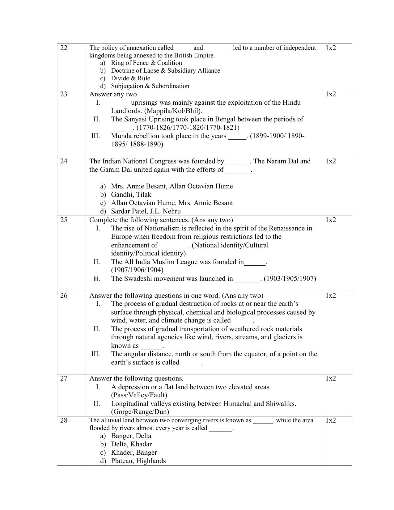 NIOS Class 10 Social Science (213) Sample Paper - Page 8