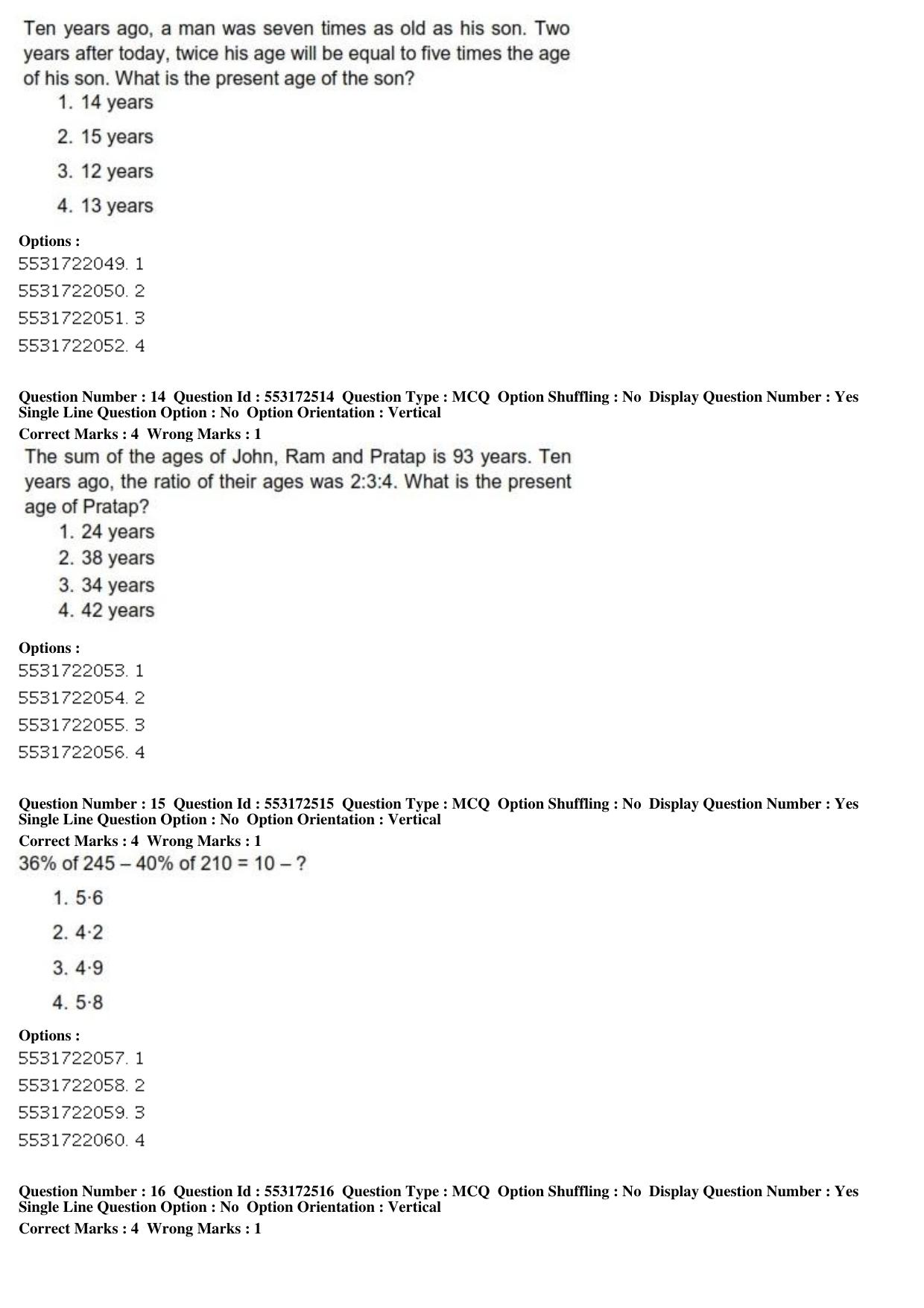 ICAR AIEEA PG 2019 AGRI BUSINESS MANAGEMENT Question Paper - Page 6