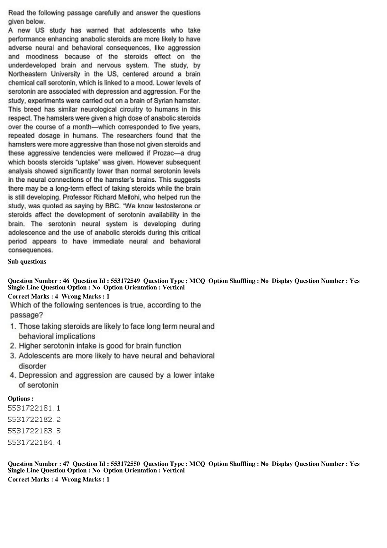 ICAR AIEEA PG 2019 AGRI BUSINESS MANAGEMENT Question Paper - Page 18