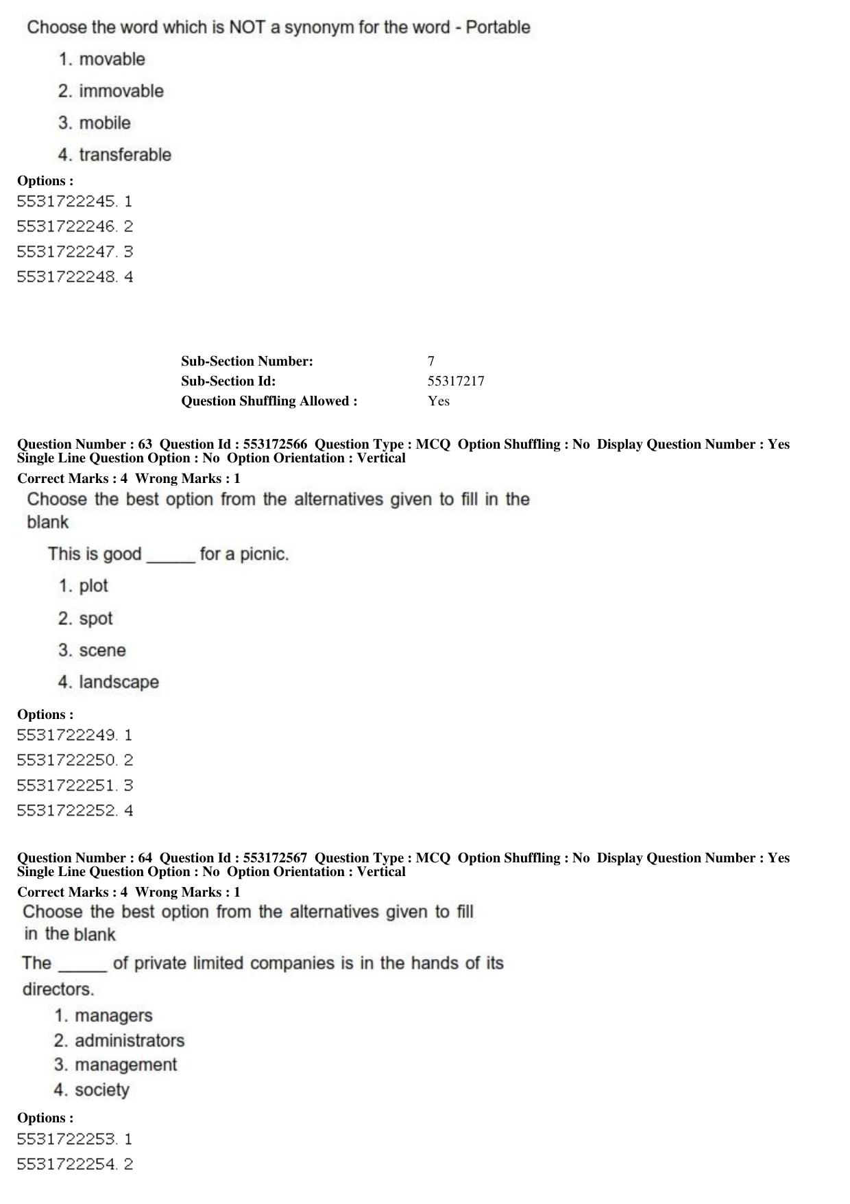 ICAR AIEEA PG 2019 AGRI BUSINESS MANAGEMENT Question Paper - Page 24