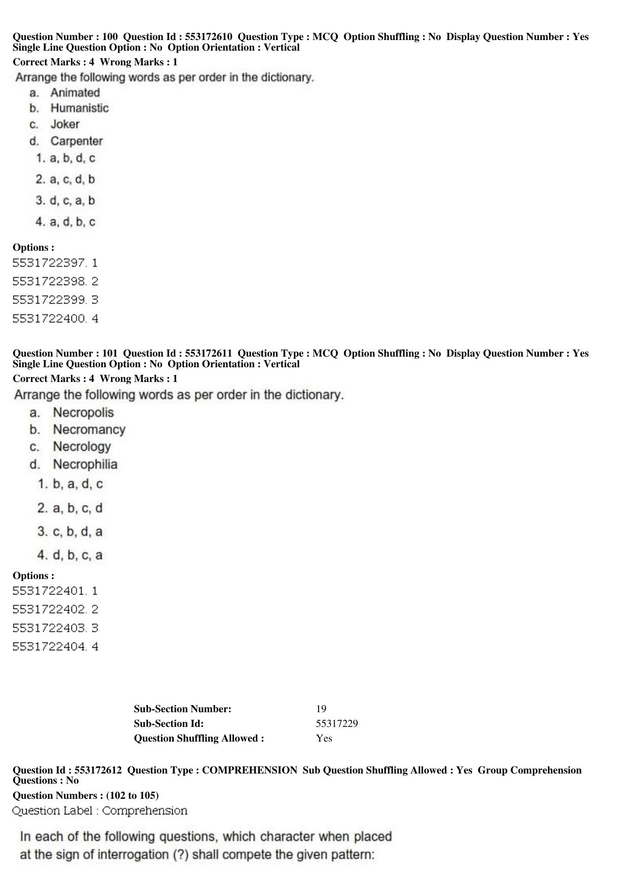 ICAR AIEEA PG 2019 AGRI BUSINESS MANAGEMENT Question Paper - Page 39