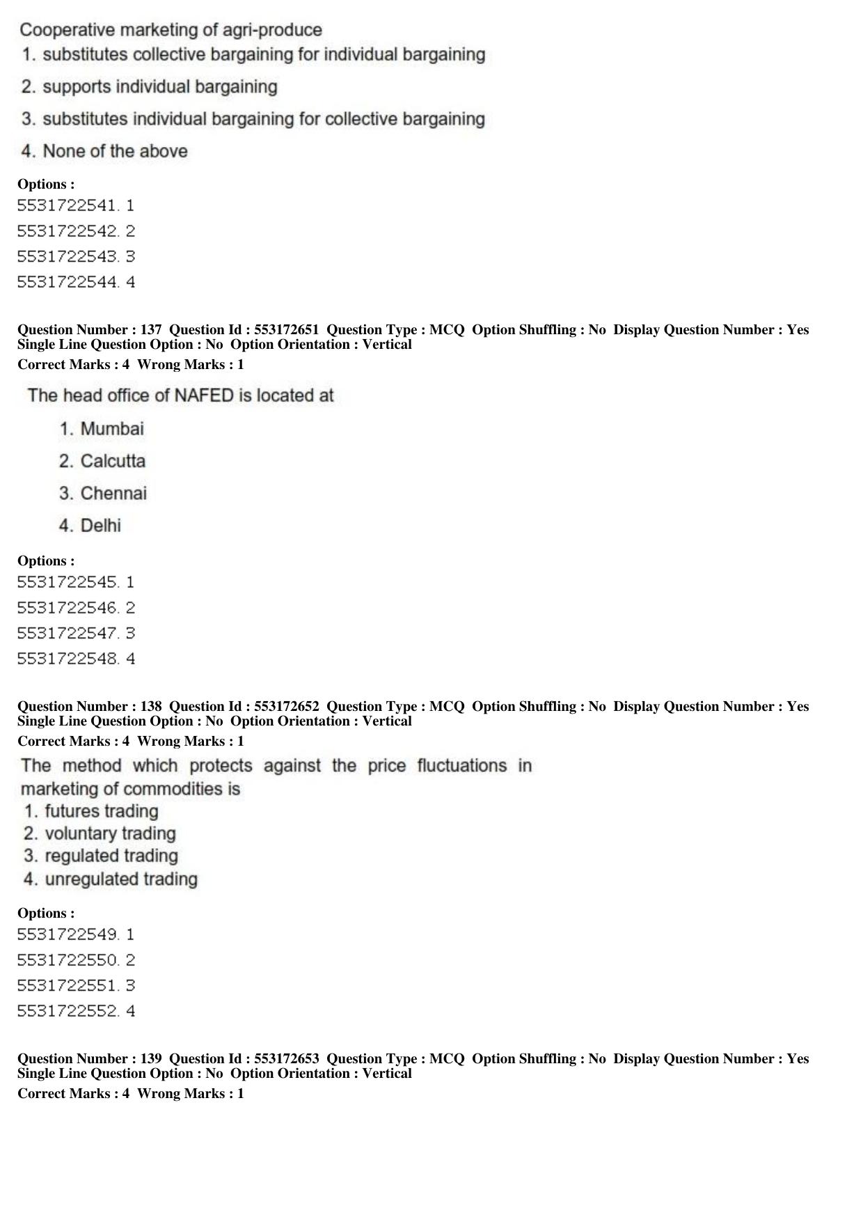 ICAR AIEEA PG 2019 AGRI BUSINESS MANAGEMENT Question Paper - Page 53