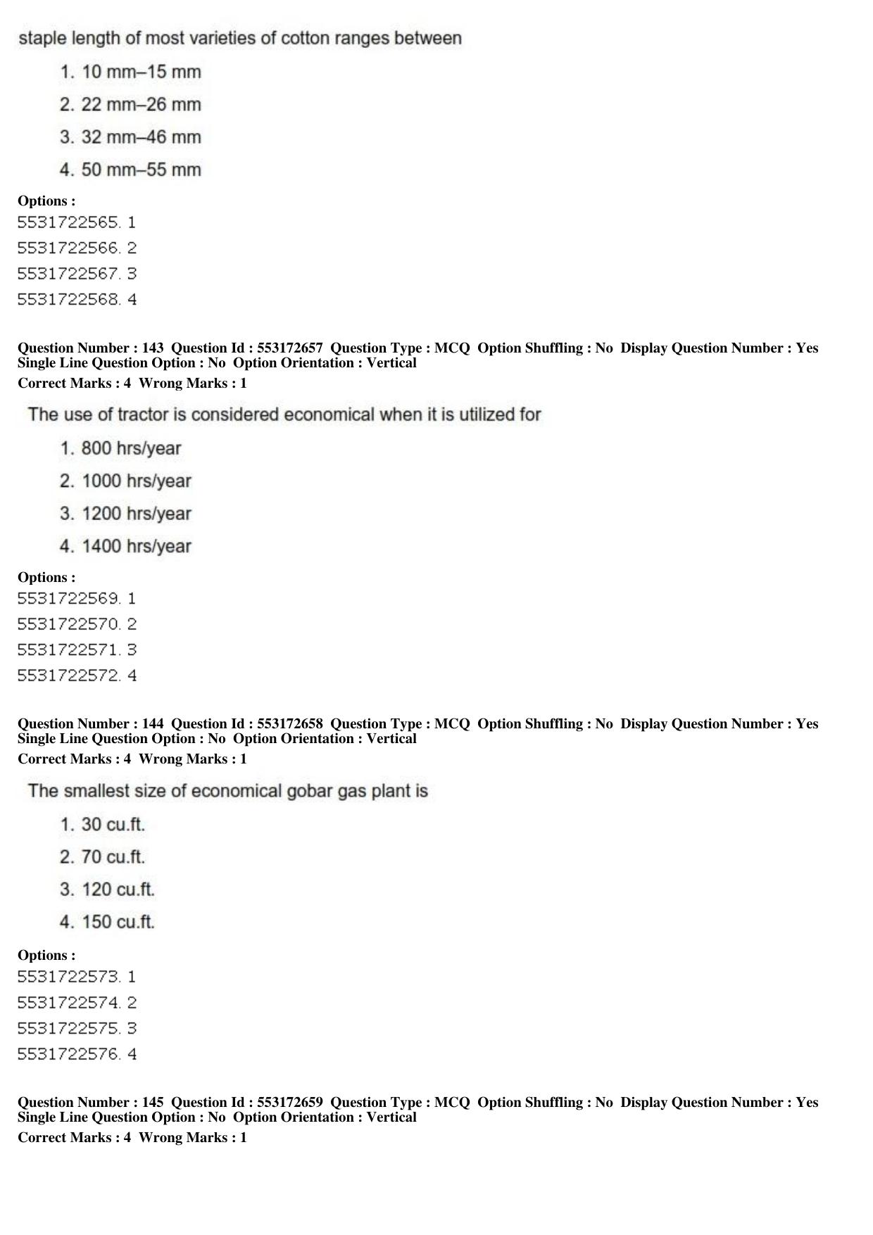 ICAR AIEEA PG 2019 AGRI BUSINESS MANAGEMENT Question Paper - Page 55
