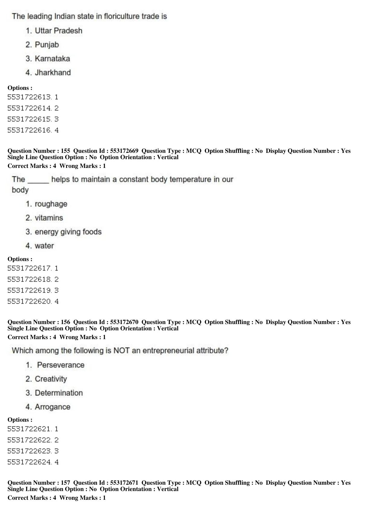 ICAR AIEEA PG 2019 AGRI BUSINESS MANAGEMENT Question Paper - Page 59