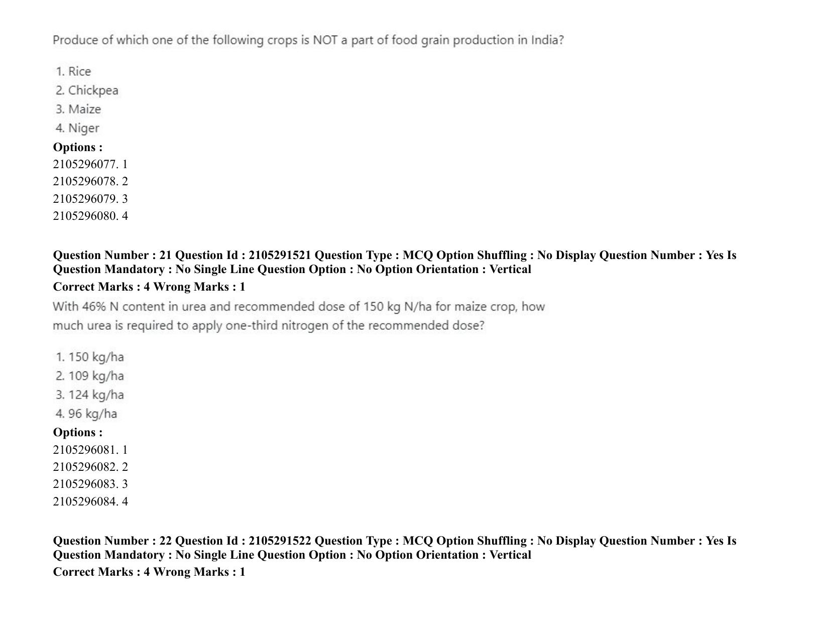 ICAR AIEEA PG 2020 WATER SCIENCE AND TECHNOLOGY Question Paper - Page 13
