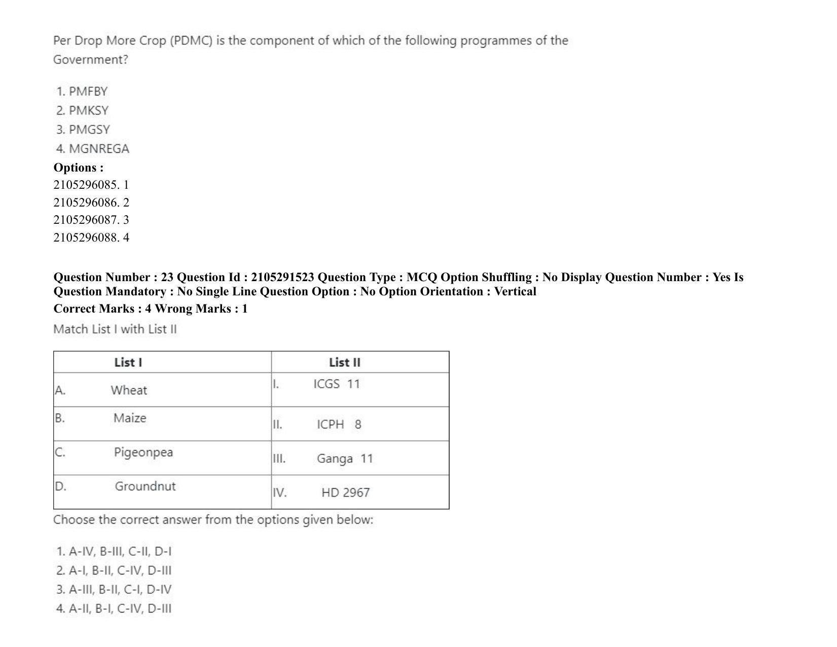 ICAR AIEEA PG 2020 WATER SCIENCE AND TECHNOLOGY Question Paper - Page 14