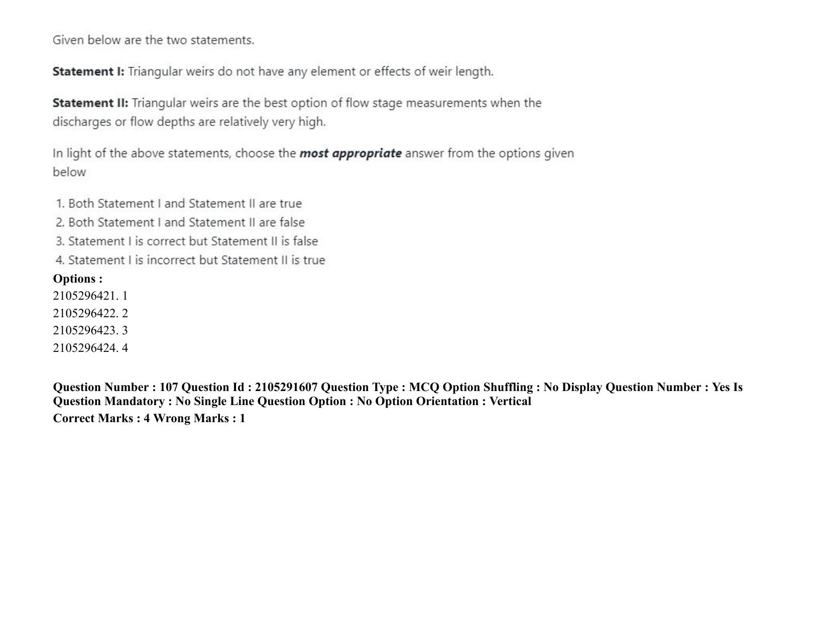ICAR AIEEA PG 2020 WATER SCIENCE AND TECHNOLOGY Question Paper - Page 62