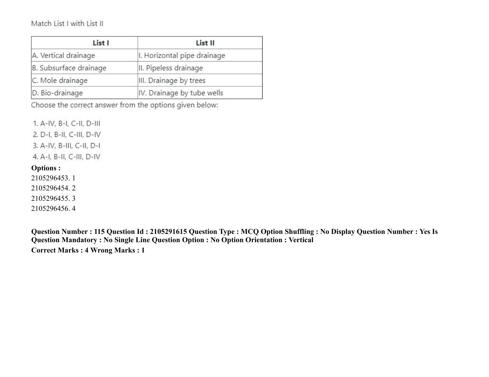 ICAR AIEEA PG 2020 WATER SCIENCE AND TECHNOLOGY Question Paper - Page 67