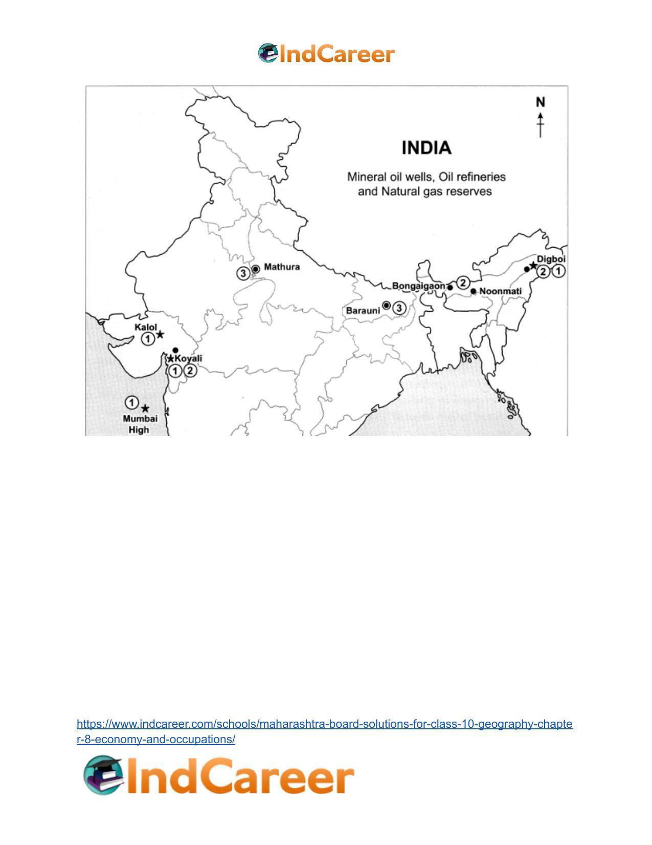 Maharashtra Board Solutions for Class 10- Geography: Chapter 8- Economy and Occupations - Page 59
