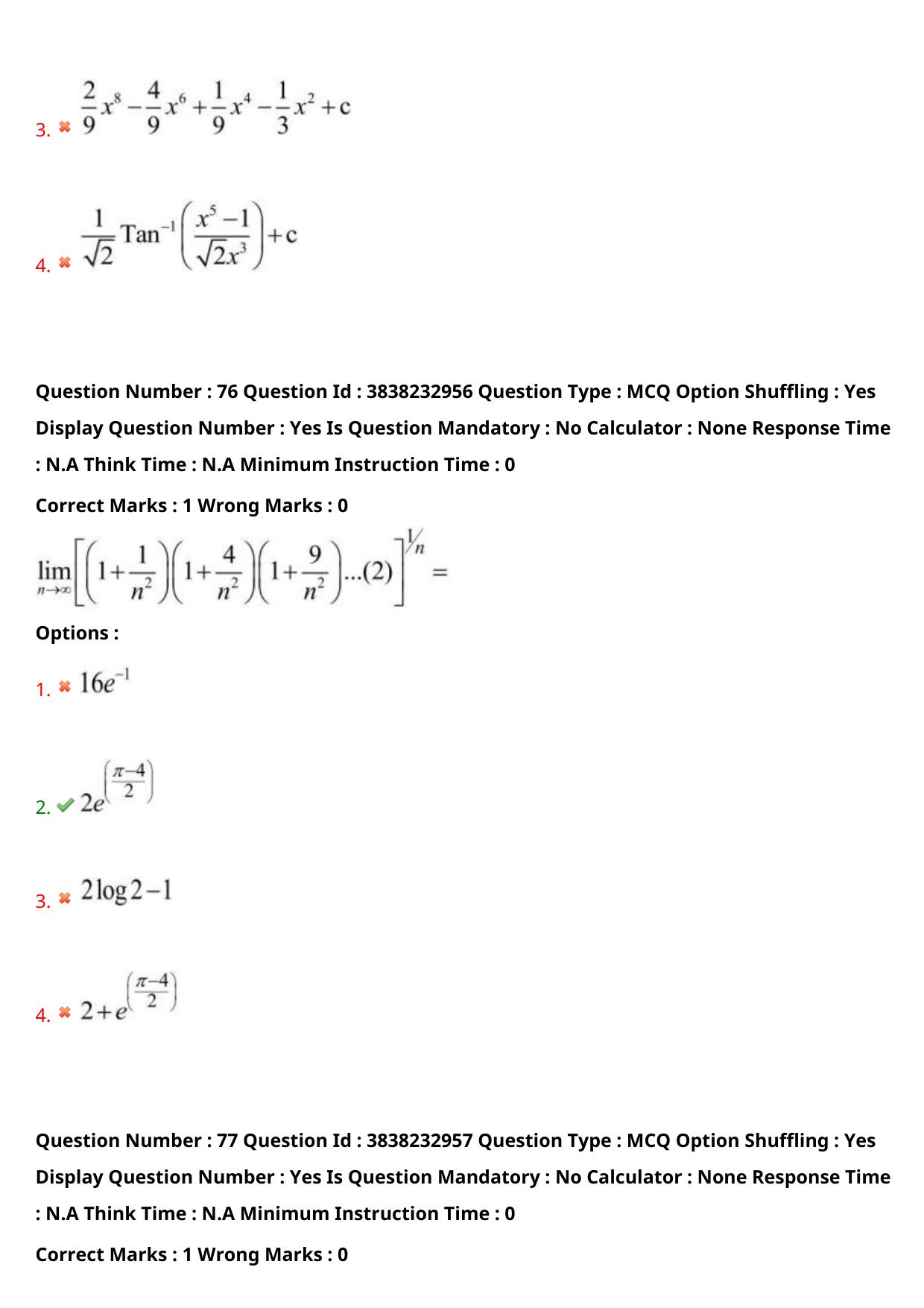 TS EAPCET 2024 Question Paper Engineering 09 May Shift 1 With Preliminary Key - Page 56