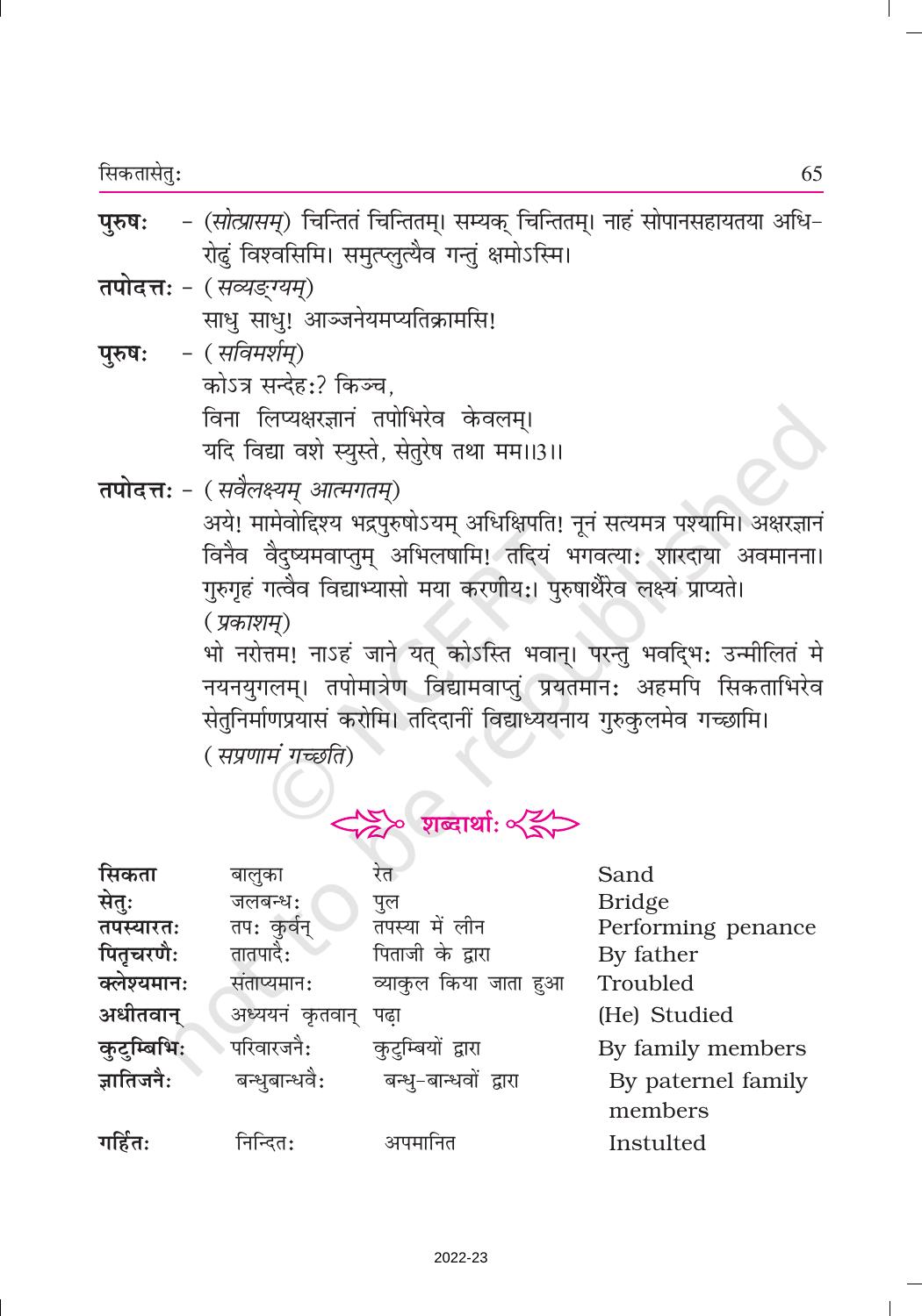 NCERT Book for Class 9 Sanskrit Shemushi Chapter 9 सिकतासेतुः - Page 3