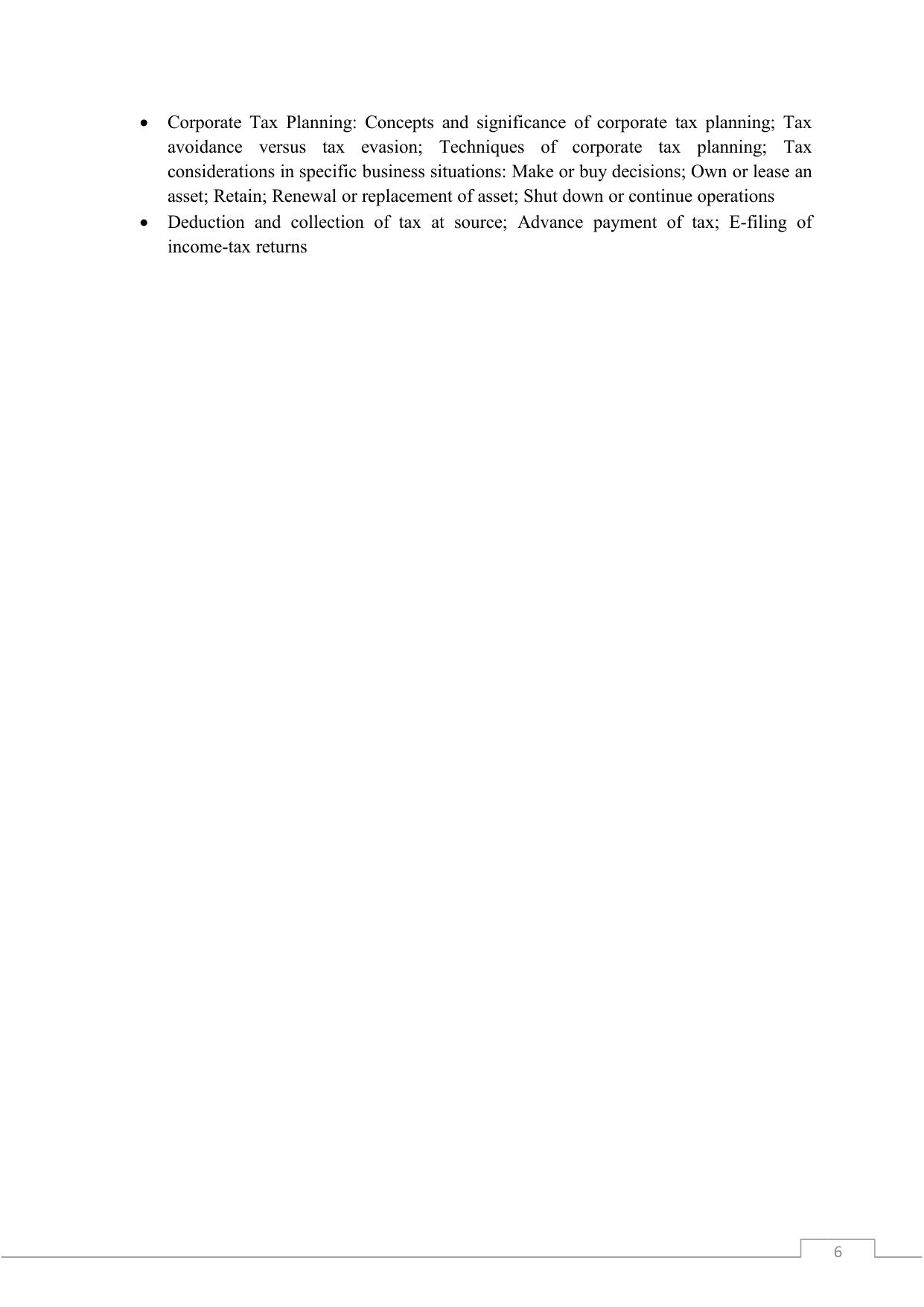 TNSET Syllabus - Commerce - Page 6