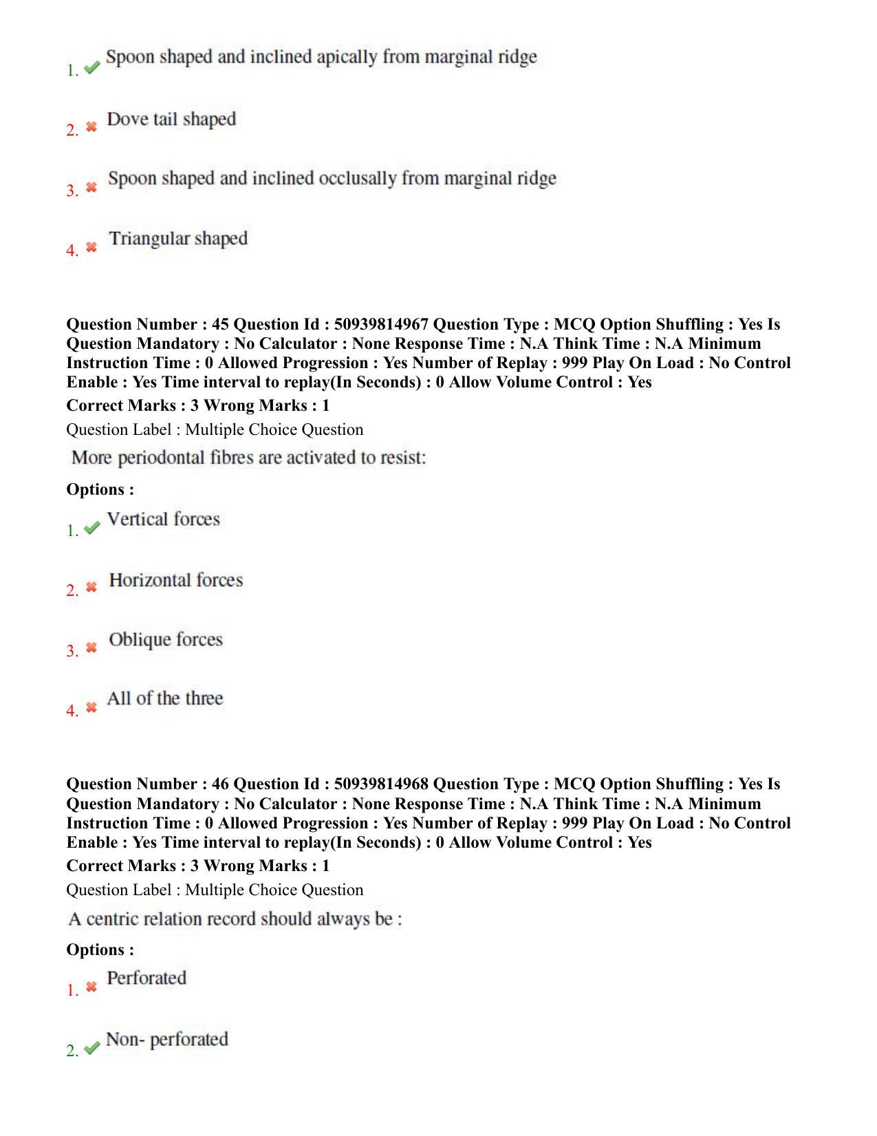 BHU RET Dental Science 2020 Question Paper  - Page 30