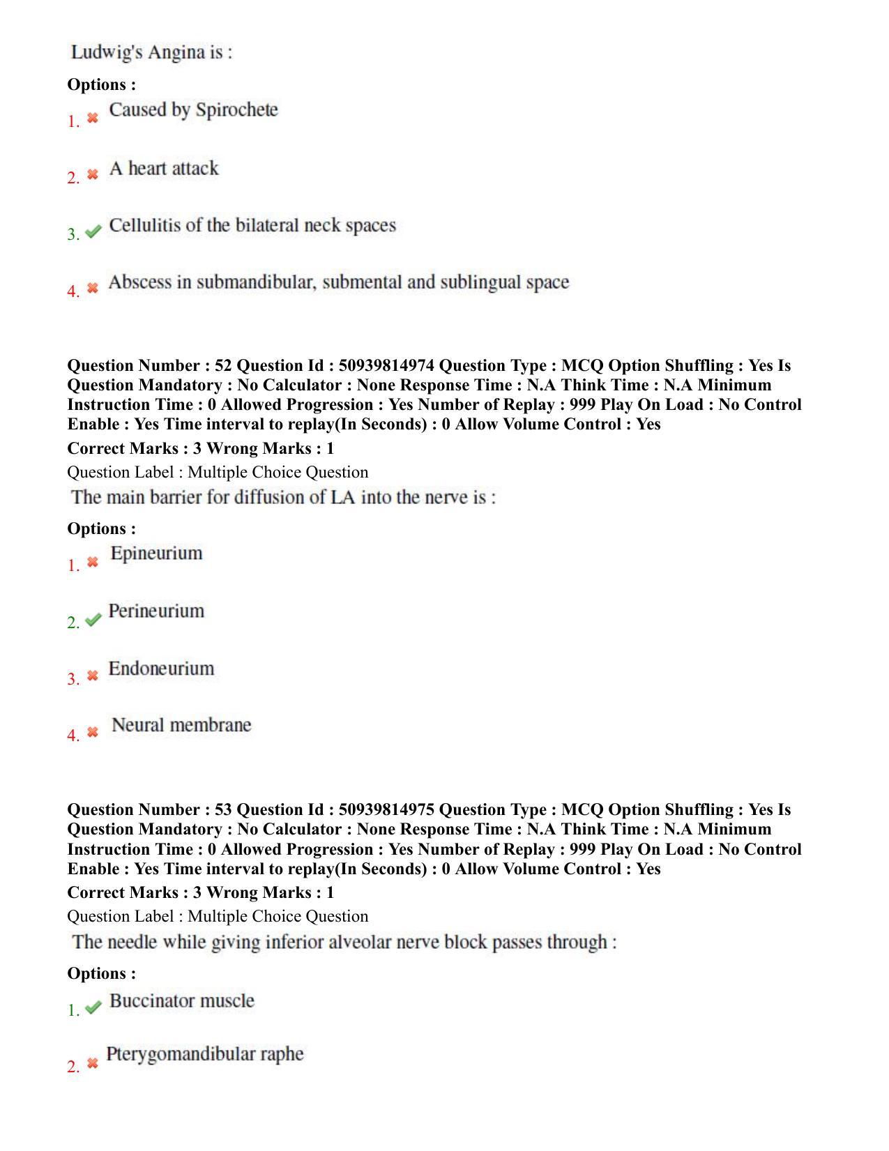 BHU RET Dental Science 2020 Question Paper  - Page 33