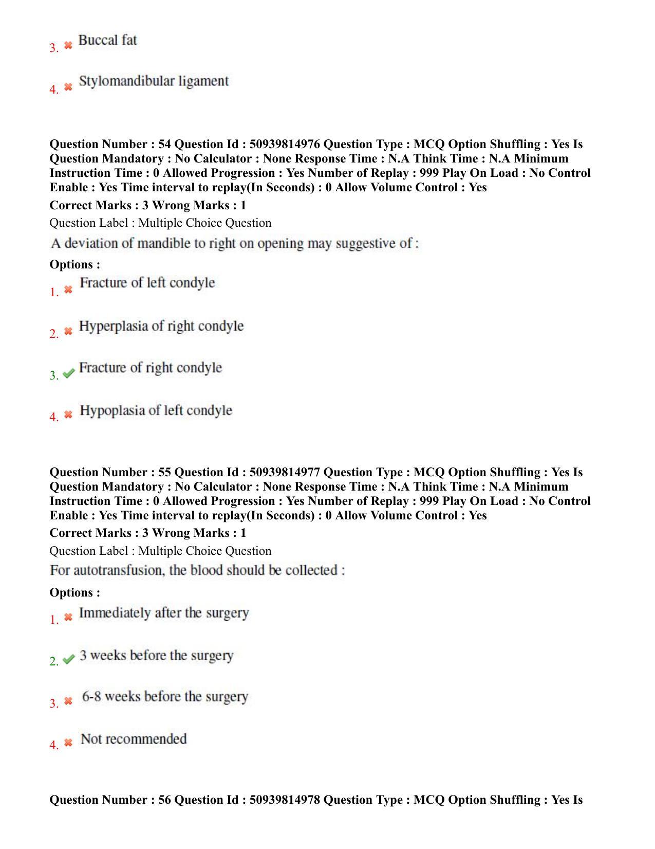 BHU RET Dental Science 2020 Question Paper  - Page 34