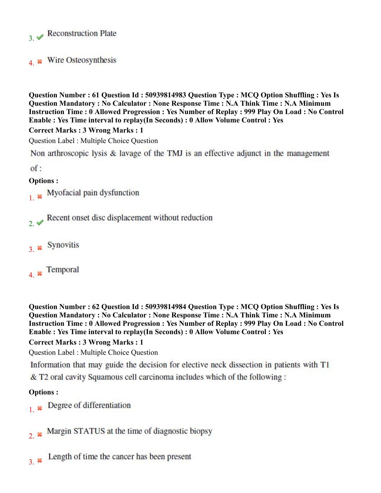 BHU RET Dental Science 2020 Question Paper  - Page 37