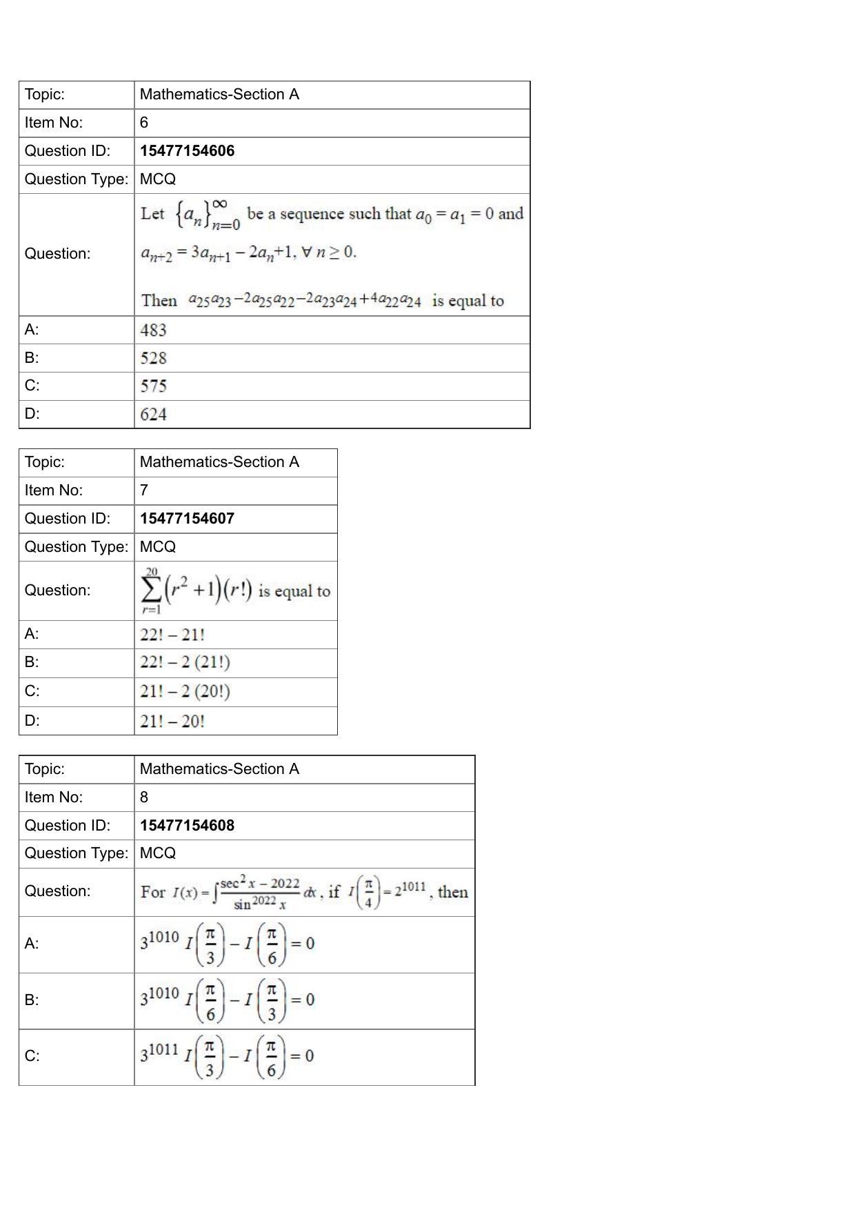 JEE Mains 2022: BTech English (Shift 2) 29-07-2022 Question Paper - Page 3