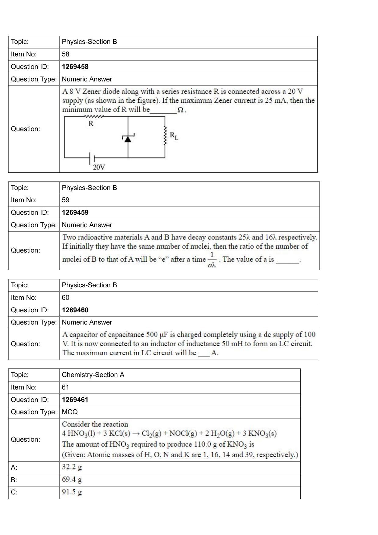 JEE Mains 2022: BTech English (Shift 2) 29-07-2022 Question Paper - Page 20