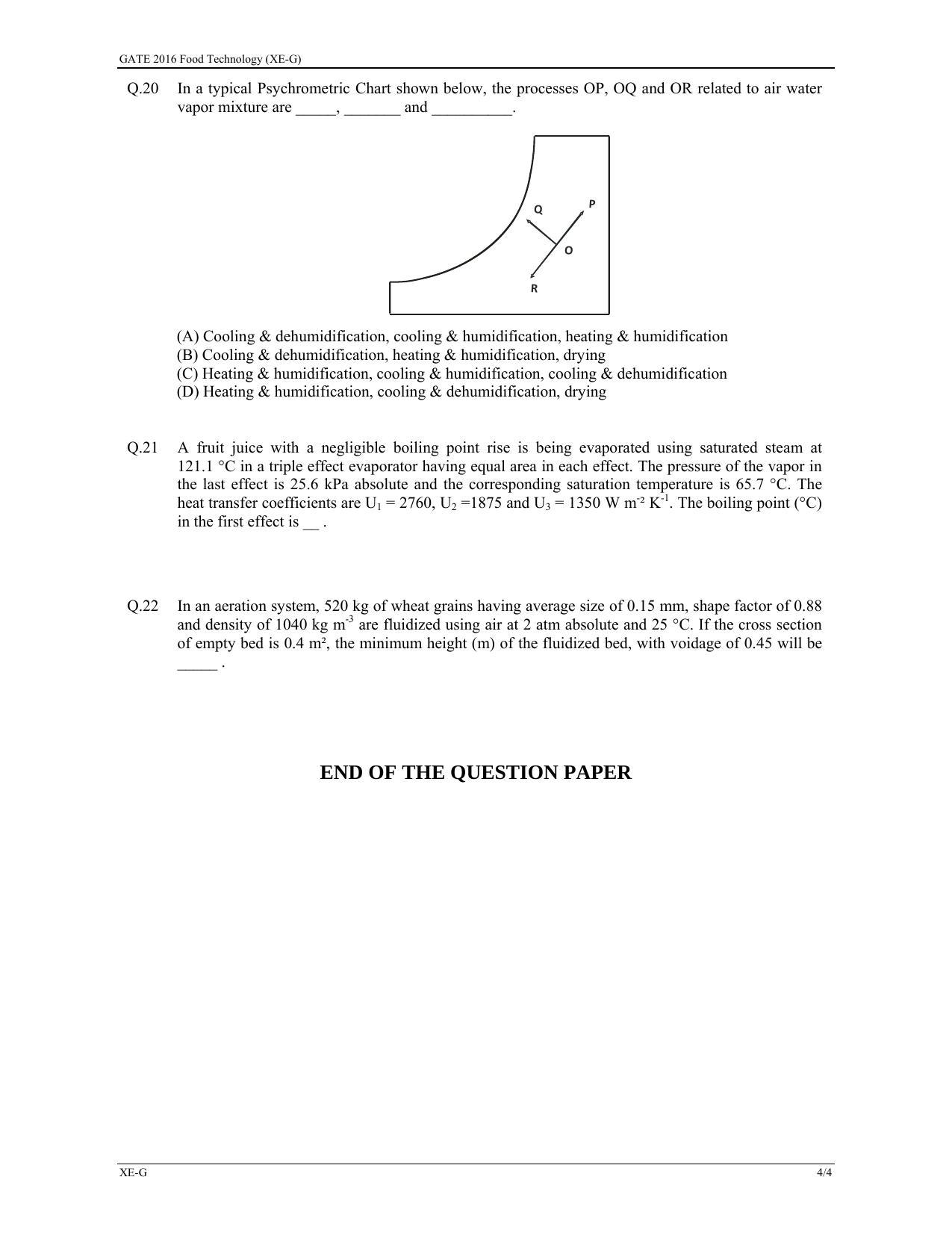 GATE 2016 Engineering Sciences (XE) Question Paper with Answer Key - Page 34