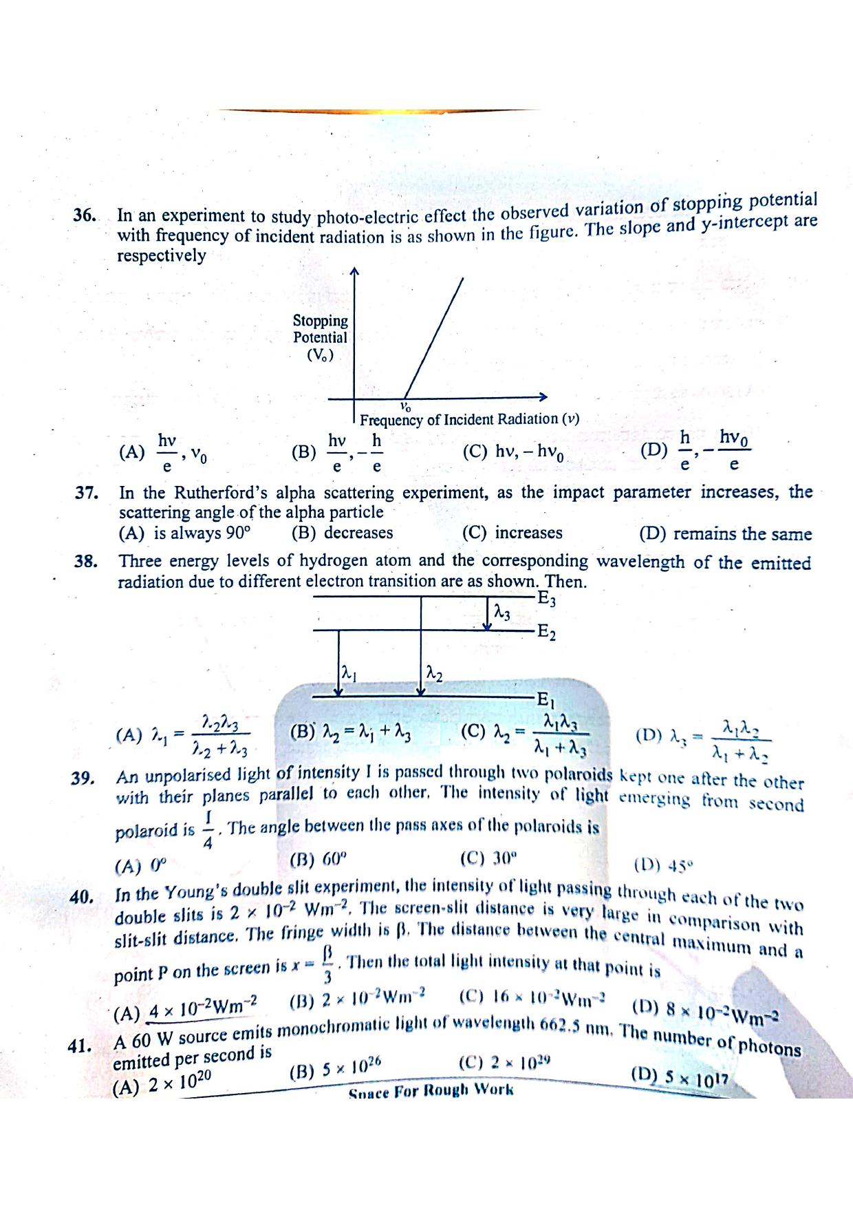 KCET 2023 Physics Question Paper - Page 7