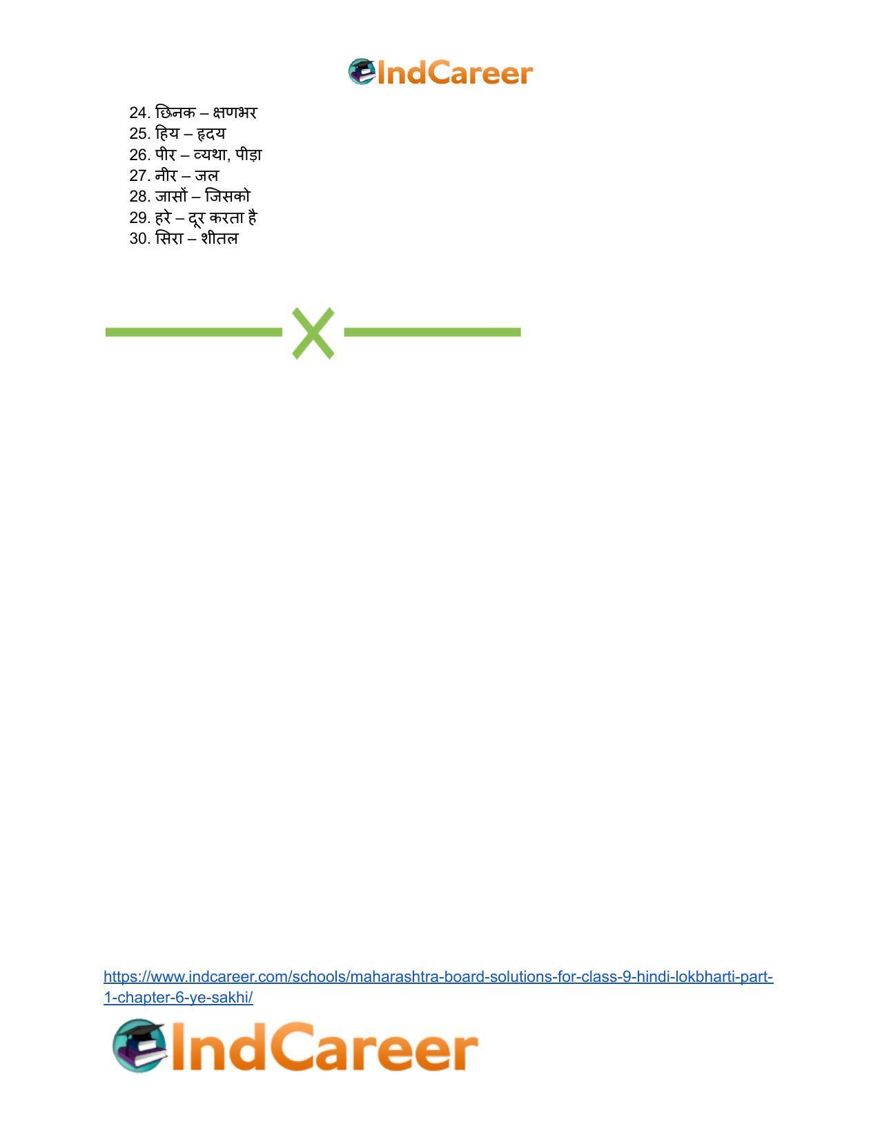 Maharashtra Board Solutions for Class 9- Hindi Lokbharti (Part 1): Chapter 6- ऐ सखि ! - Page 19