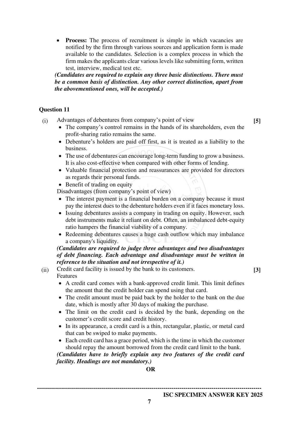 ISC Class 12 2025 COMMERCE (SQP & AK) Specimen Paper - Page 15