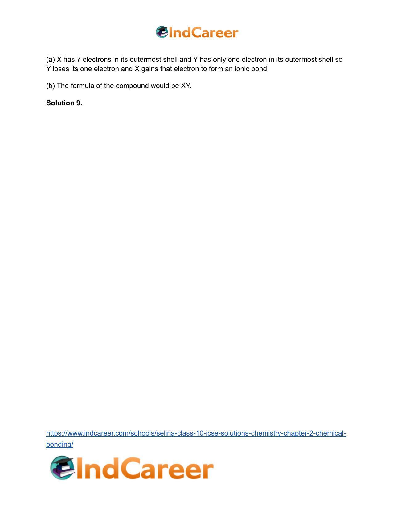 Selina Class 10 ICSE Solutions Chemistry : Chapter 2- Chemical Bonding - Page 4