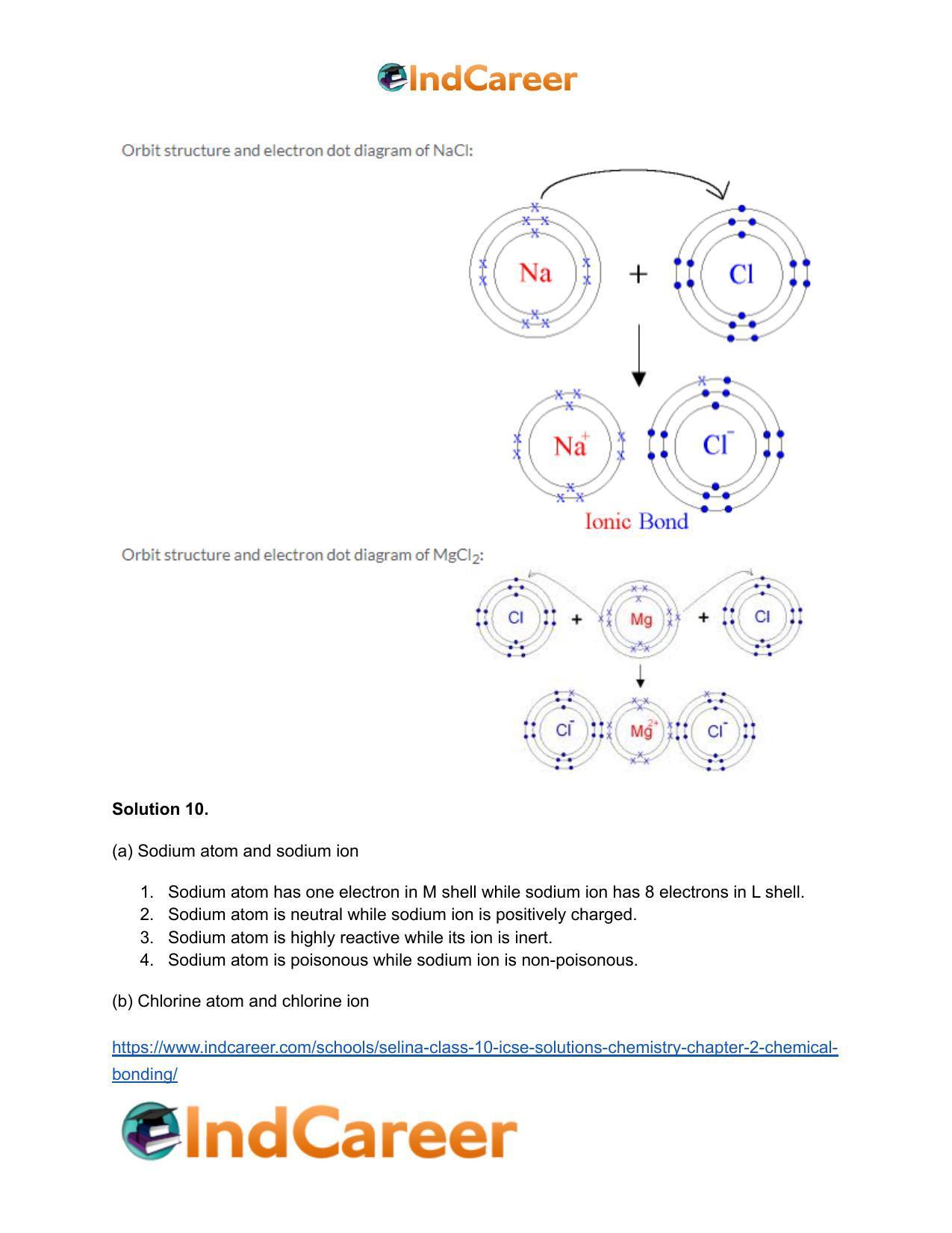Selina Class 10 ICSE Solutions Chemistry : Chapter 2- Chemical Bonding - Page 6