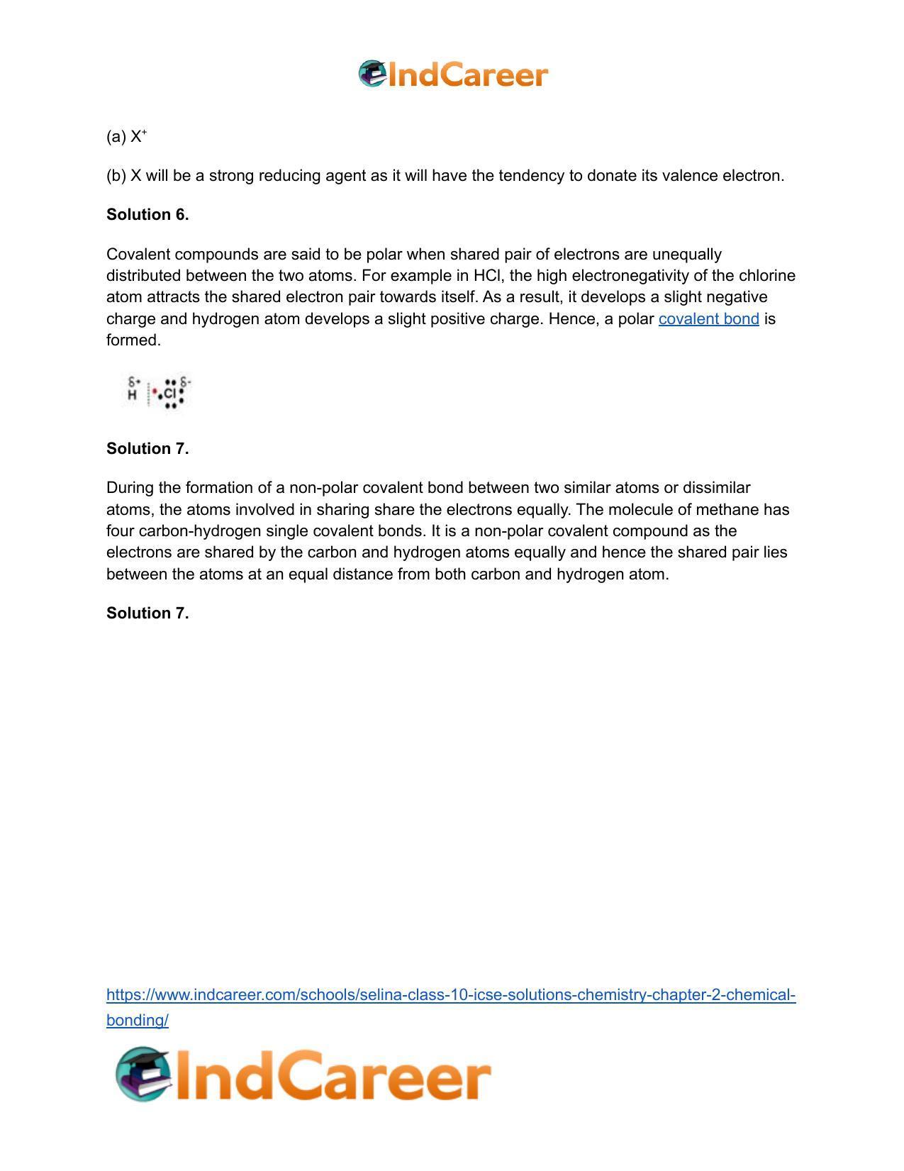 Selina Class 10 ICSE Solutions Chemistry : Chapter 2- Chemical Bonding - Page 10