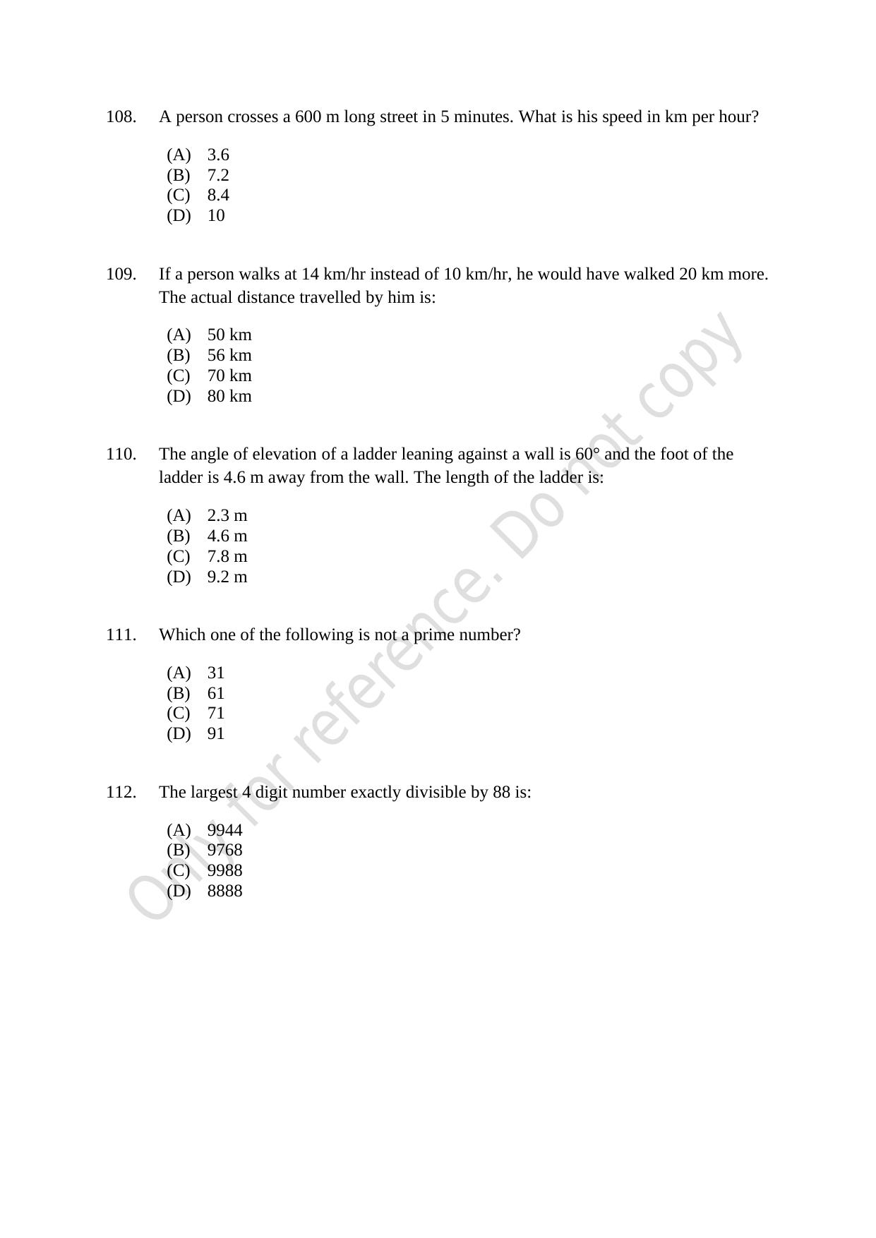 CUSAT CAT 2021 MSc Computer Science Question Paper - Page 24
