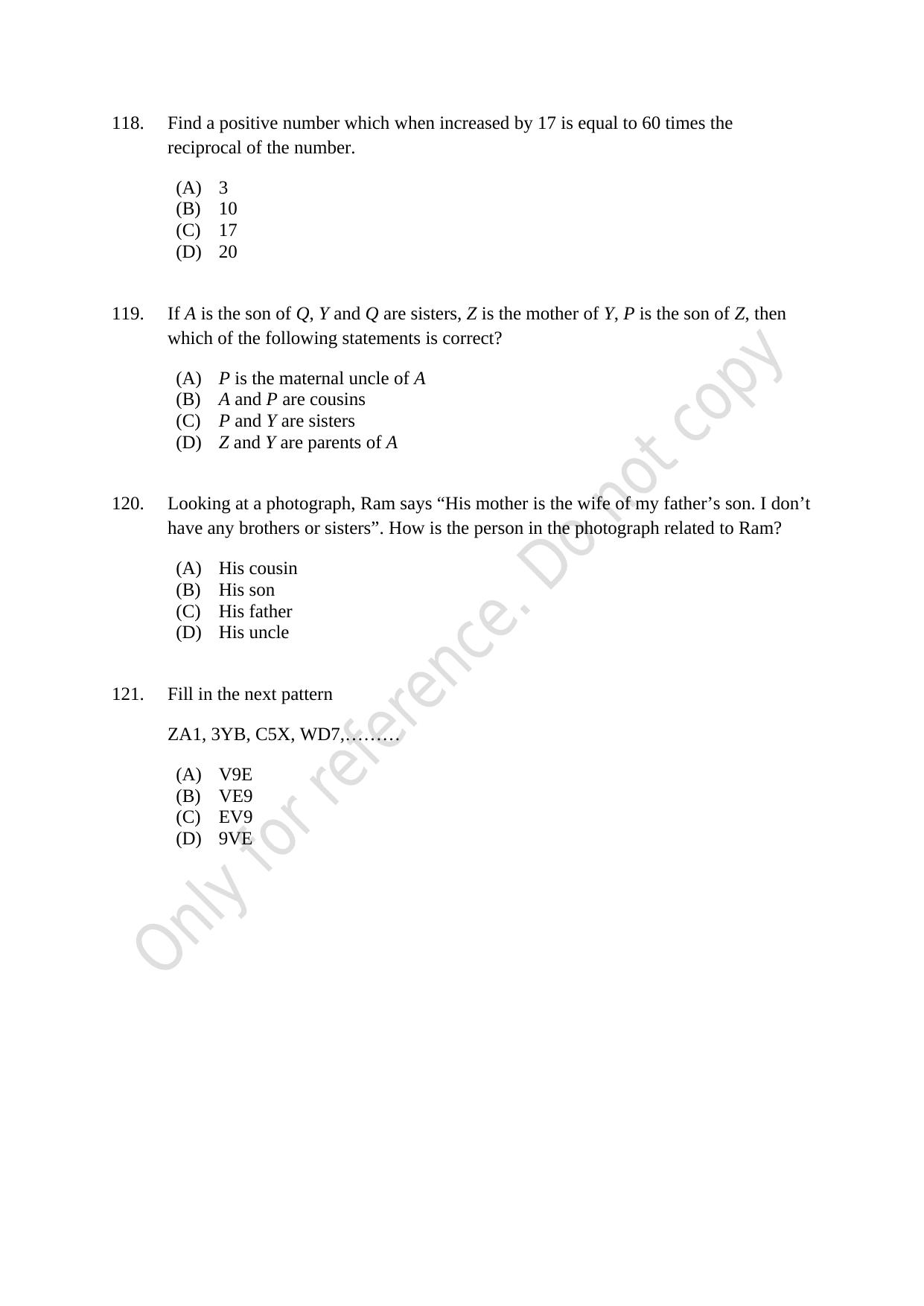 CUSAT CAT 2021 MSc Computer Science Question Paper - Page 26