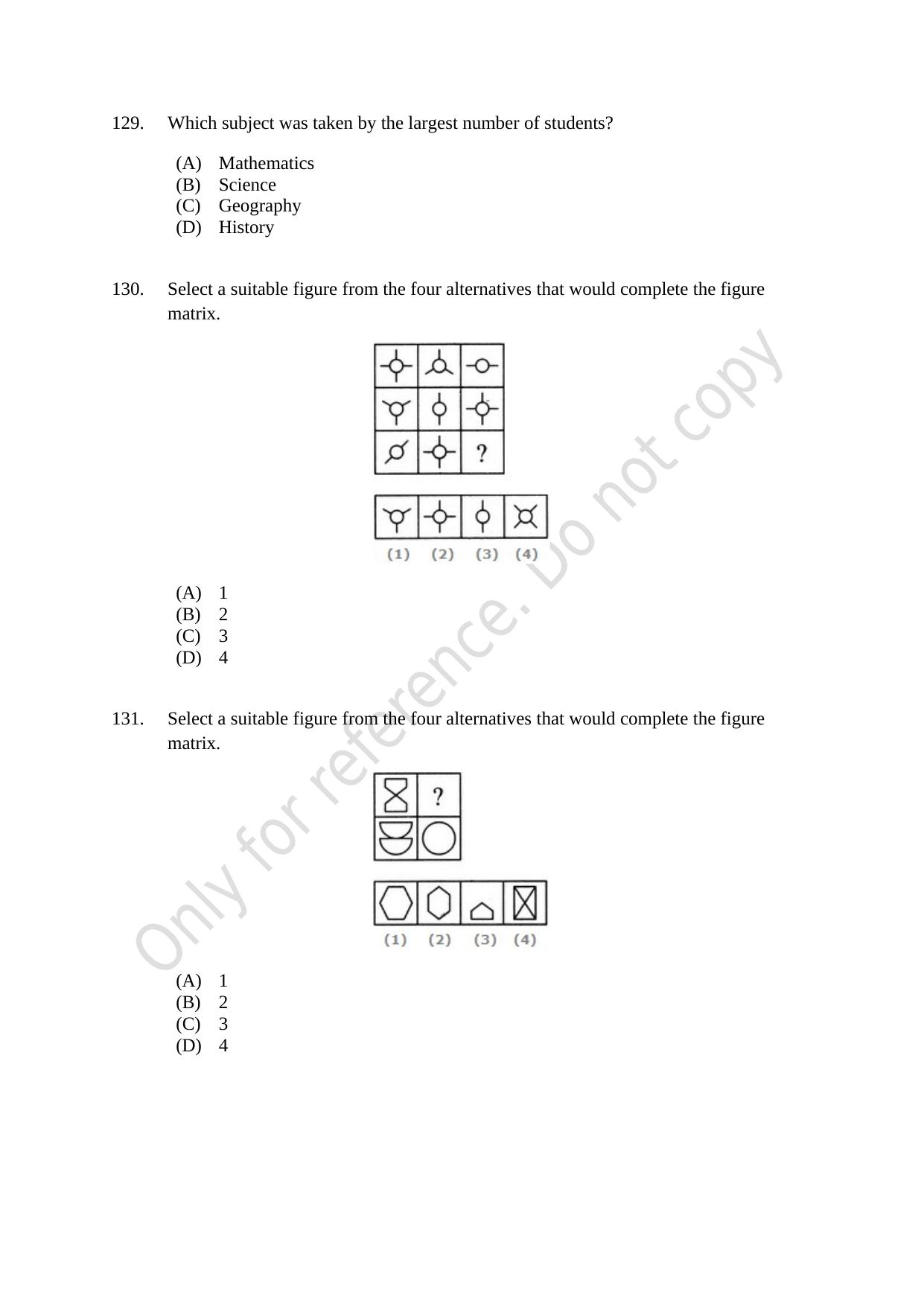 CUSAT CAT 2021 MSc Computer Science Question Paper - Page 29