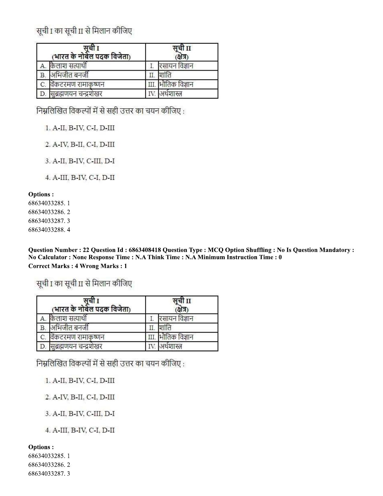 CUET PG 2023: LAQP30 – Persian (Hindi)-shift 2 (07-06-2023) Question Paper - Page 33
