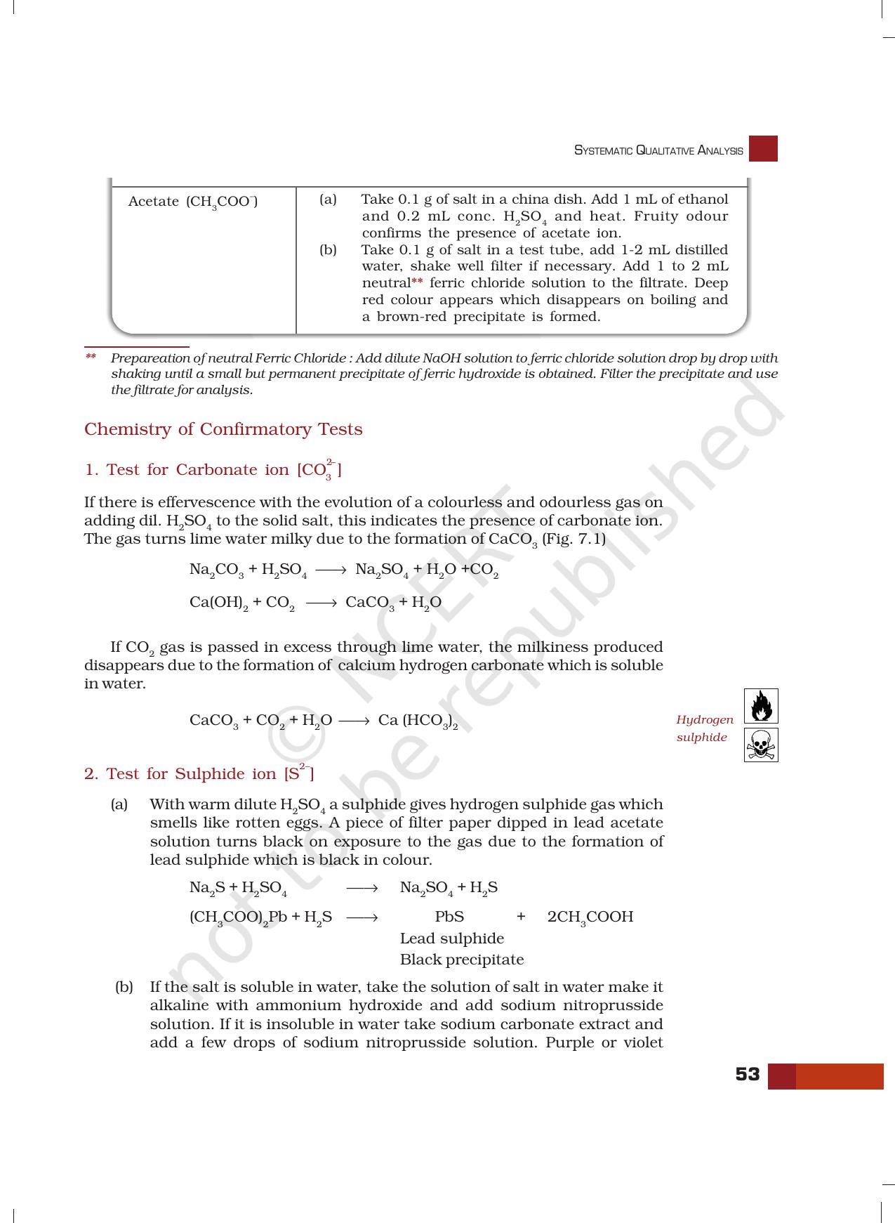 NCERT Laboratory Manuals for Class XII Chemistry - Unit 7 (Systematic Qualitative Analysis) - Page 5